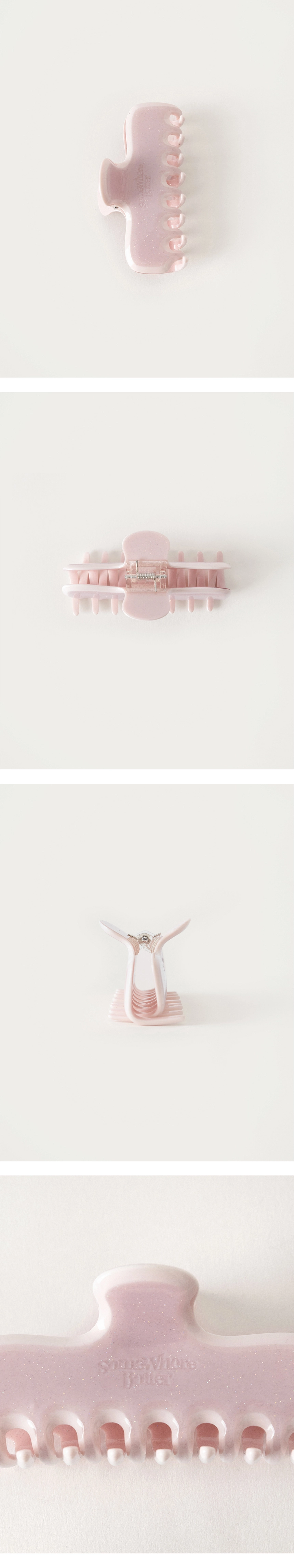 [D]Sparkle Wave Logo Hair Clip - Light Pink(01).jpg