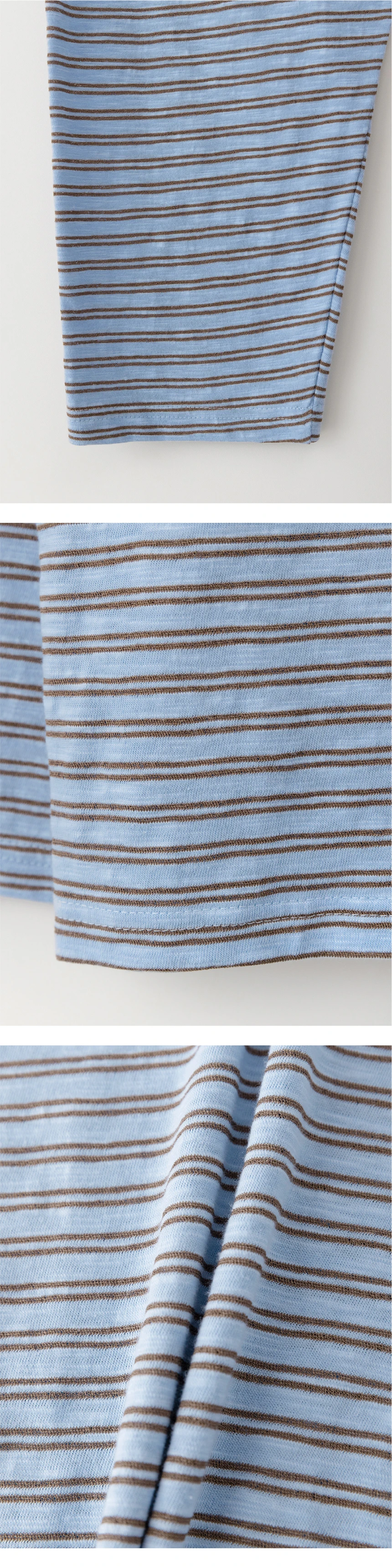 [D]Sunkiss Stripe Long Top - Light Blue(02).jpg