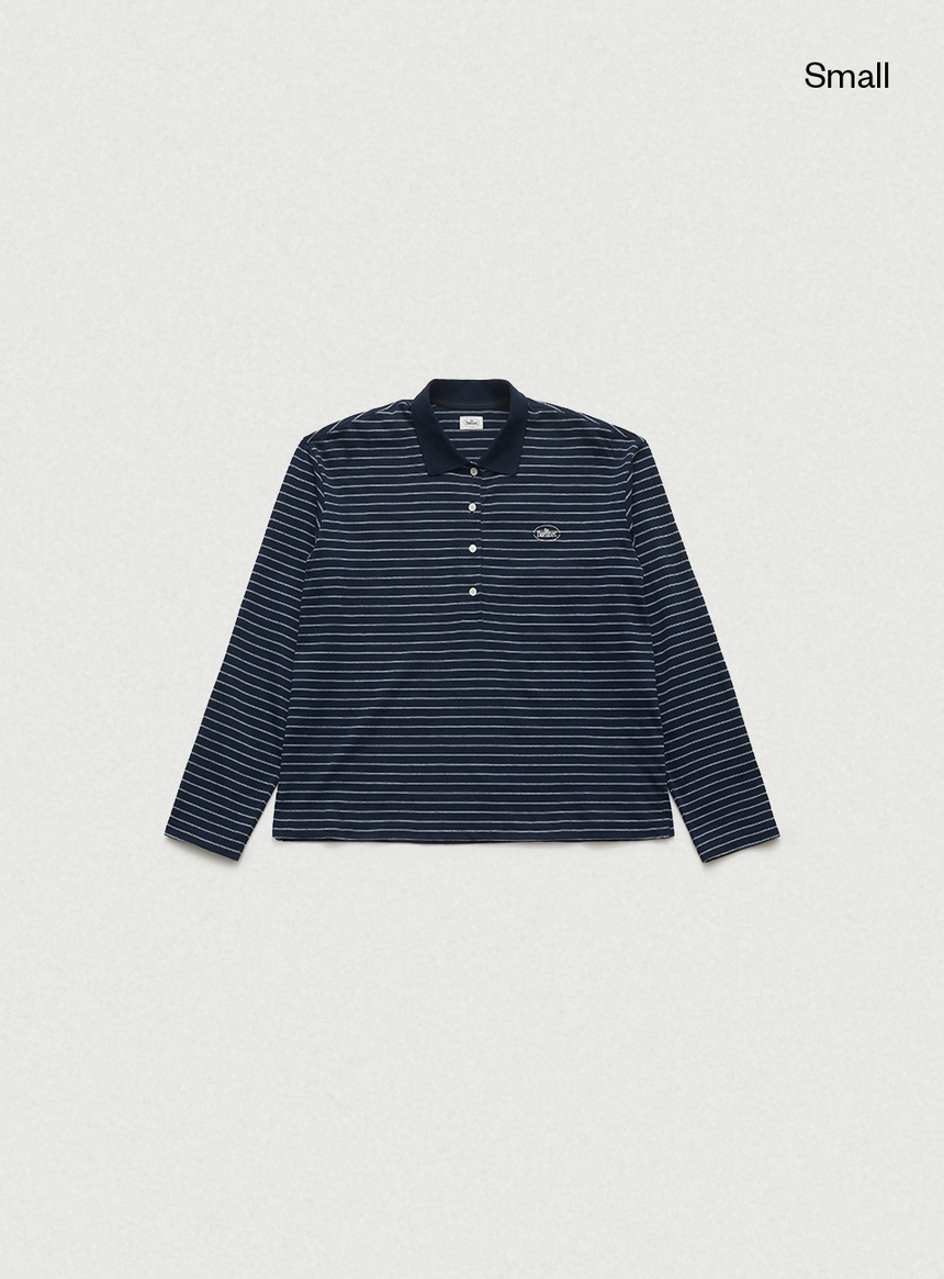 Delphine Stripe Pique Shirt_Navy_01.jpg