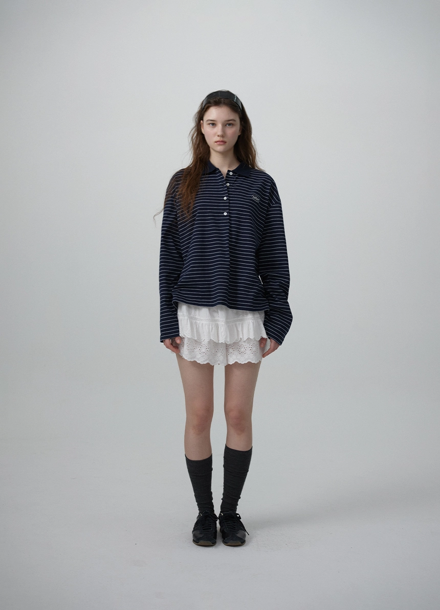 Delphine Stripe Pique Shirt_Navy_10.jpg