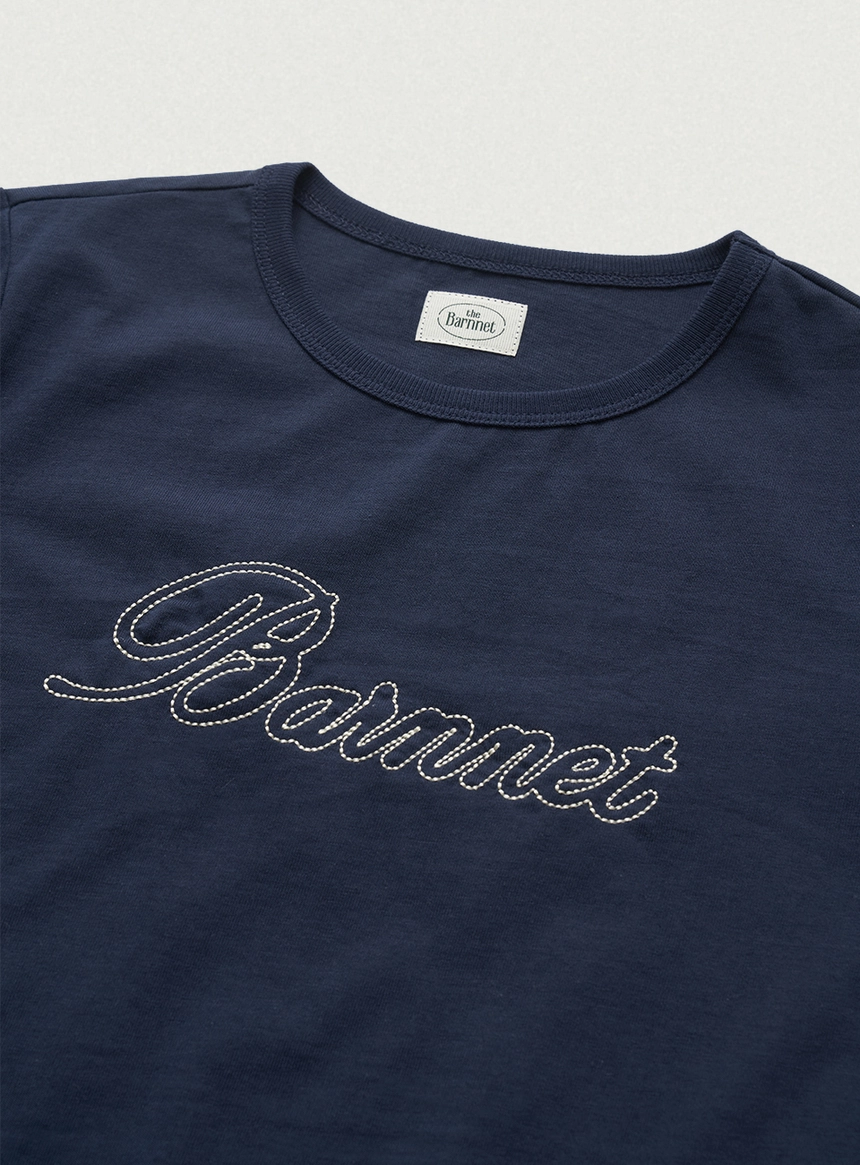 Diana Chain Stitch Logo T-Shirt_Navy_03.jpg