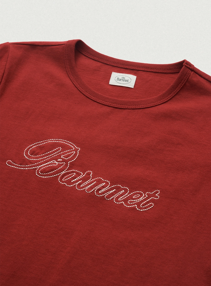 Diana Chain Stitch Logo T-Shirt_Red_03.jpg