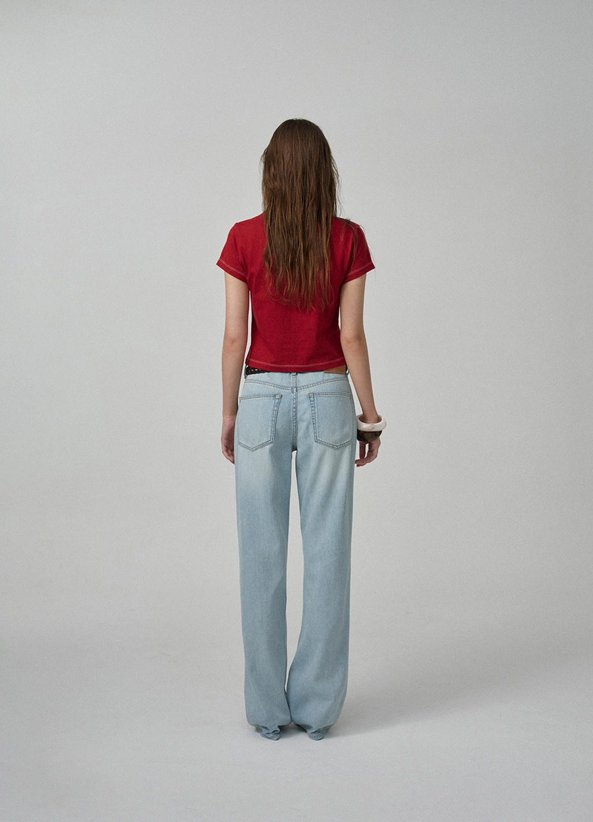 Diana Chain Stitch Logo T-Shirt_Red_08.jpg