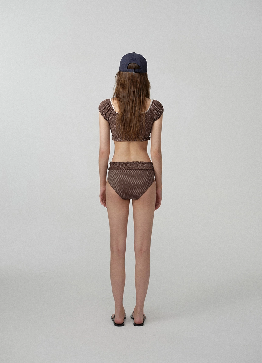 Dot Ruffle Bikini_Brown_03.jpg
