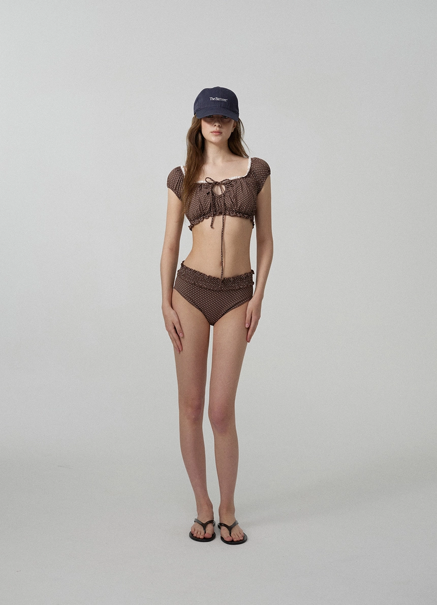 Dot Ruffle Bikini_Brown_04.jpg