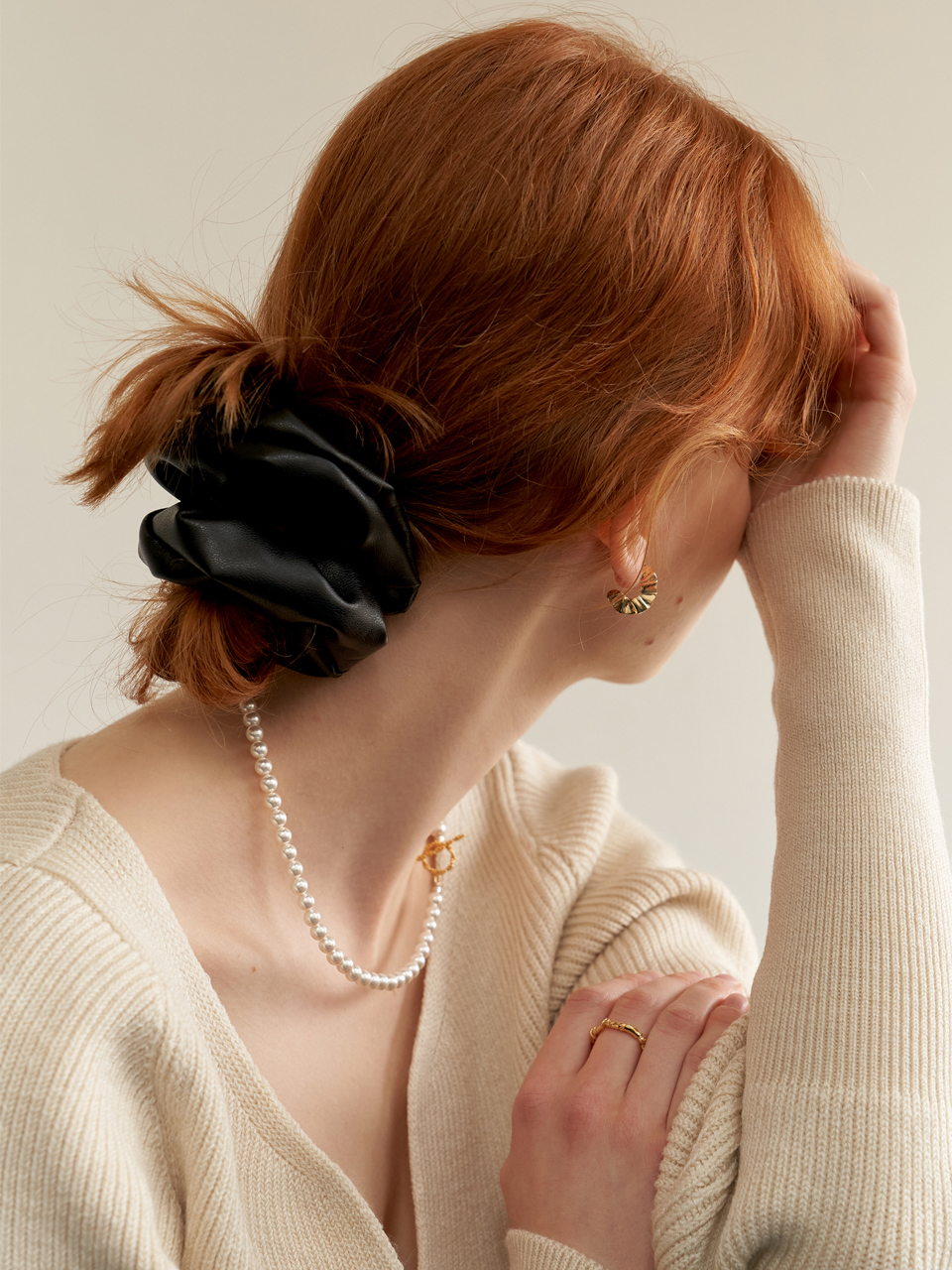 Dot Toggle Pearl Necklace (2color) (4mm/6mm) | ファッション