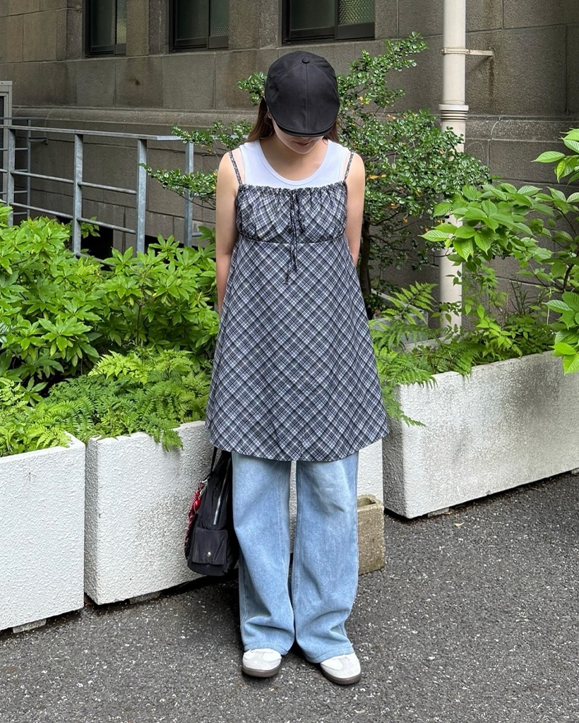 【23AW NEW】MiuMiu_women / カシミヤ ミニワンピース / Navy キャミソールミニワンピース | ファッション通販サイト NUGU