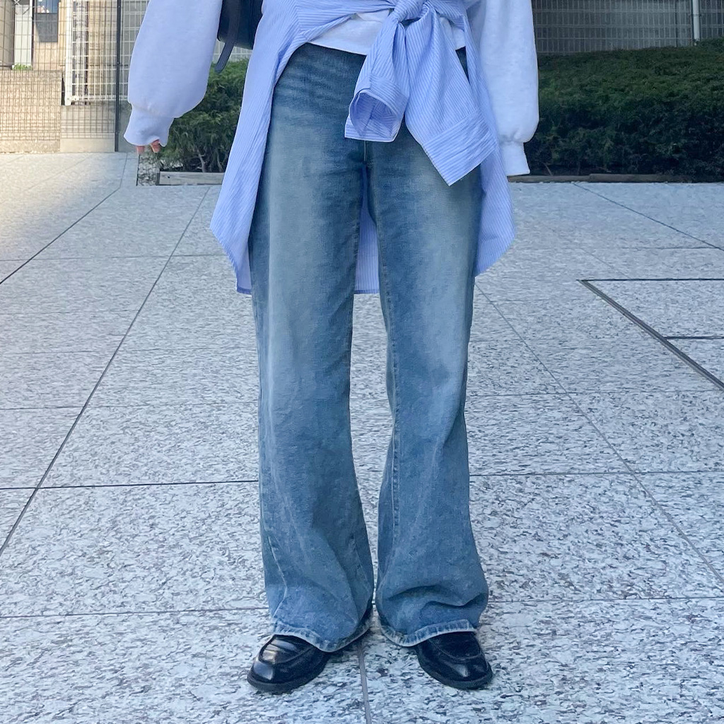 オールシーズンワイドデニムパンツ | ファッション通販サイト NUGU オールシーズンワイドデニムパンツ | ファッション通販サイト NUGU