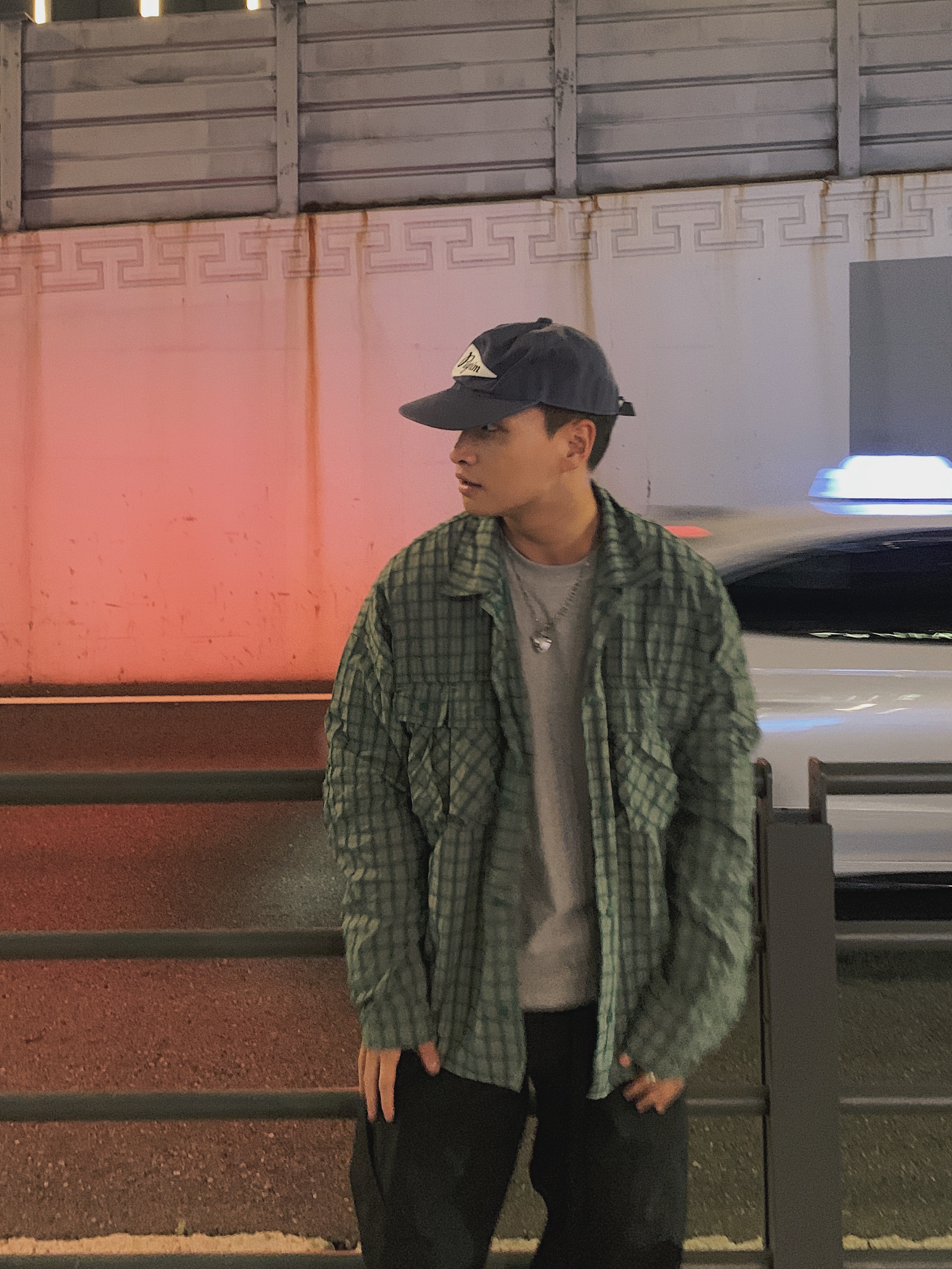 ナイロンジャケット 多色パネルデザイン　20SBM-G02132 PUMA プーマ ナイロンジャケット 90s 緑 紫 青 XL 刺繍 10486