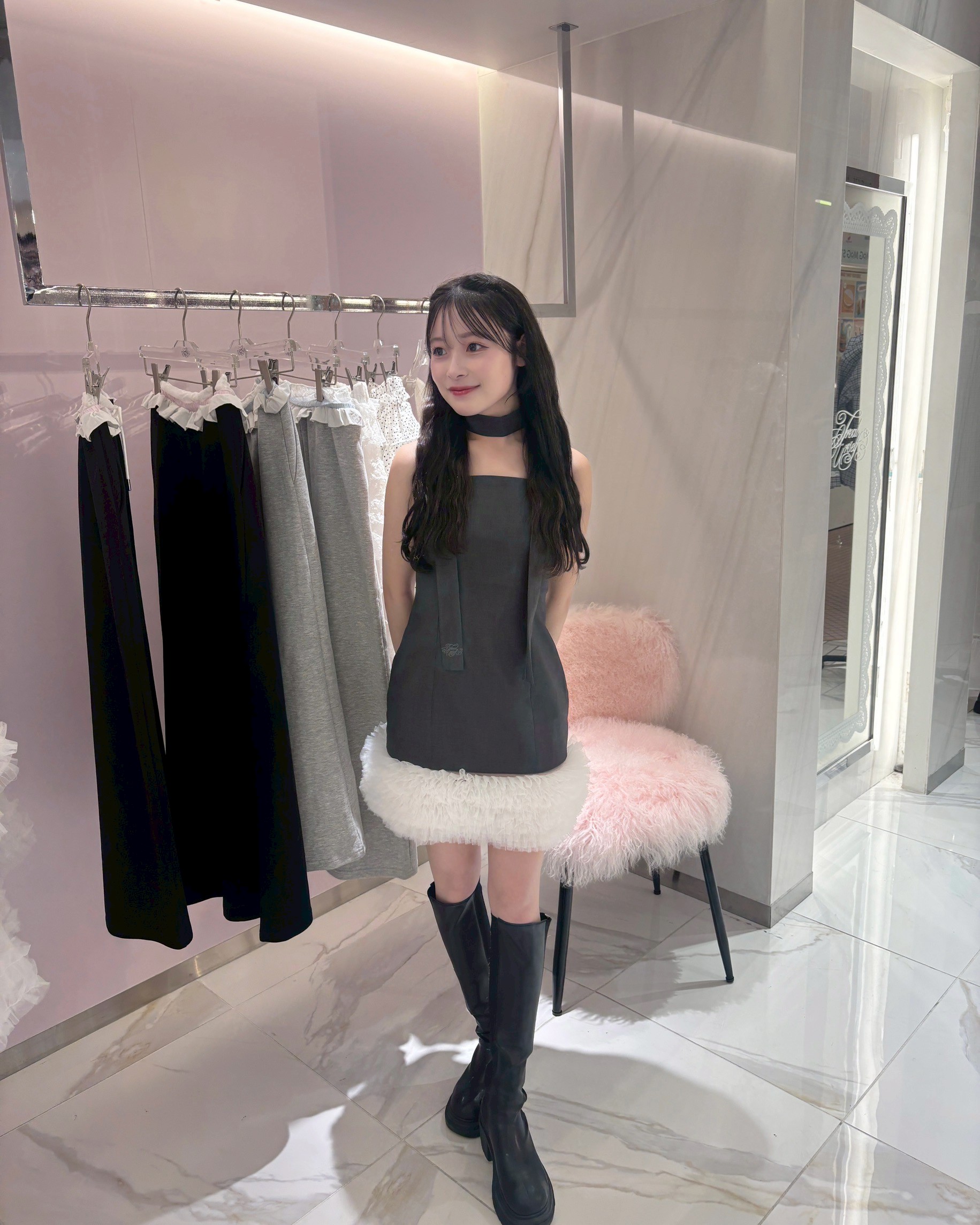 Tulle Bloom mini Dress | ファッション通販サイト NUGU