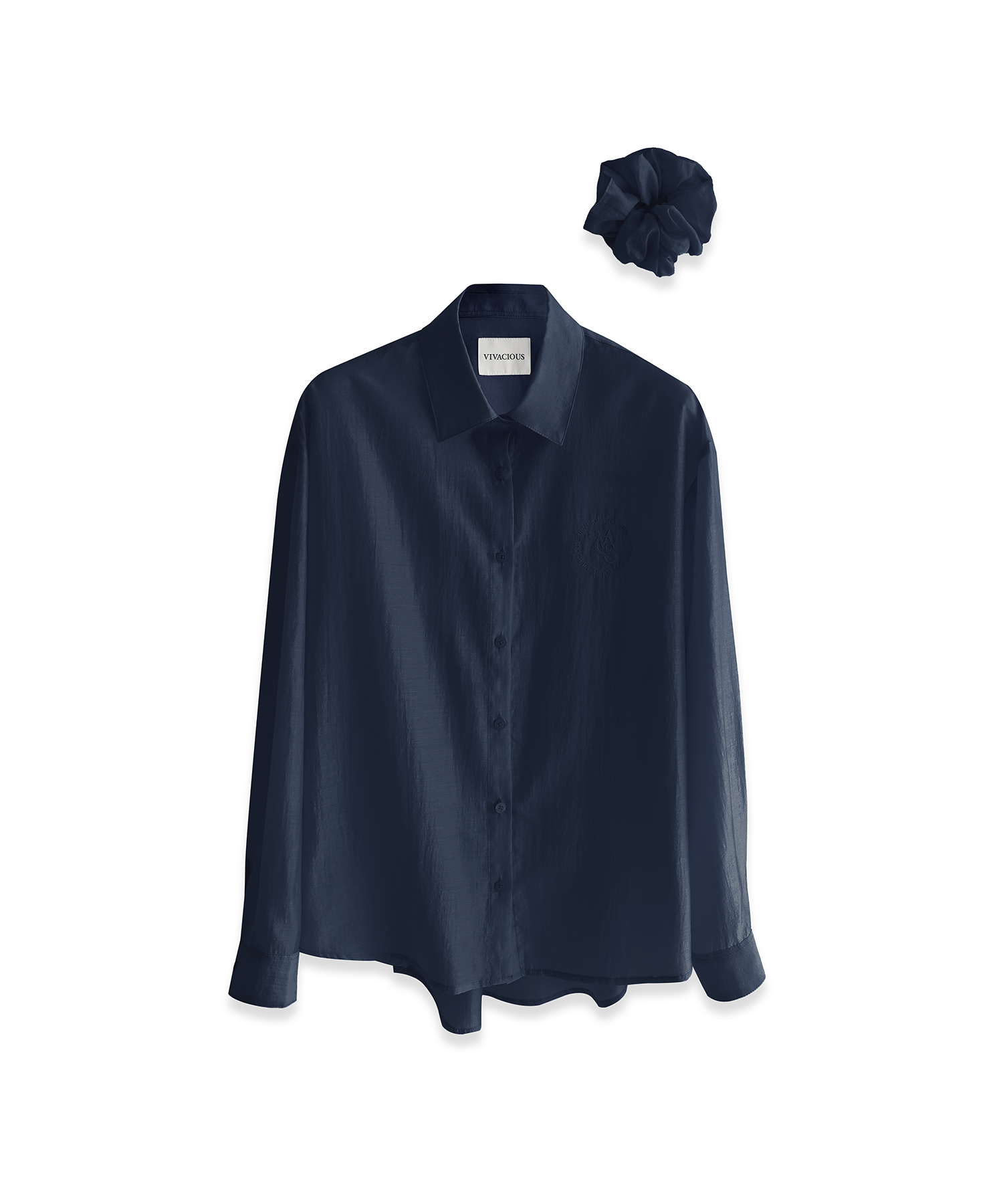 Eclat See-Through Classic Shirt BLACK | ファッション通販サイト NUGU