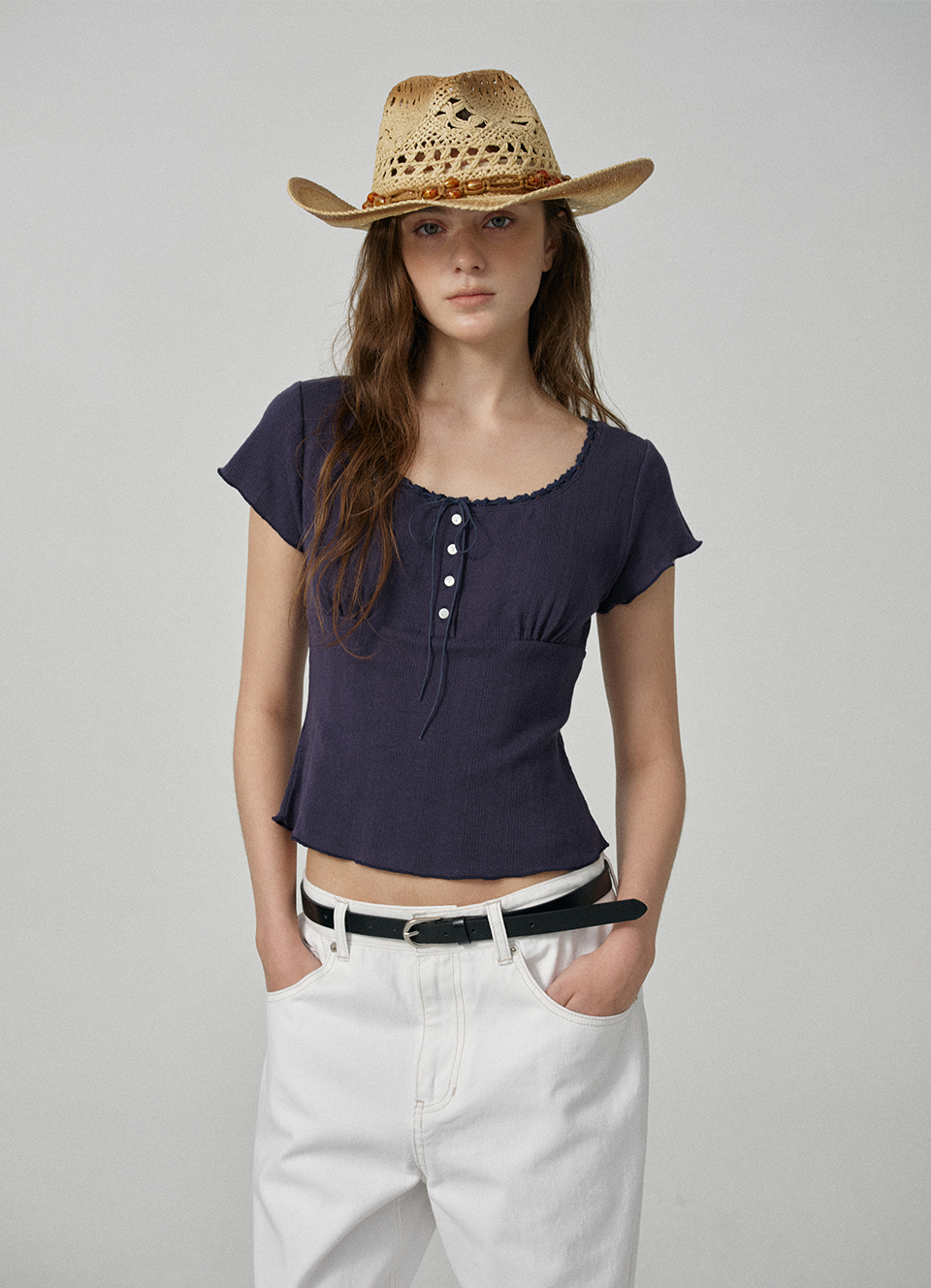Essential Cowhide Leather Belt_Black