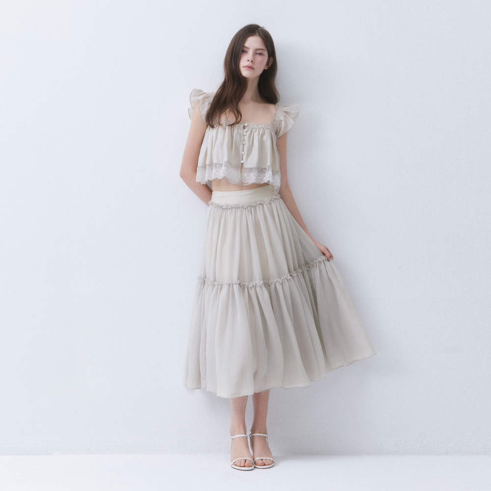 GLOW CHIFFON MAXI SKIRT_TT6S507LE