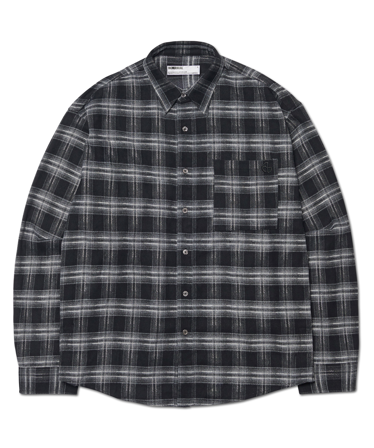 SEERSUCKER CHECK SHIRTS - BLACK | ファッション通販サイト NUGU