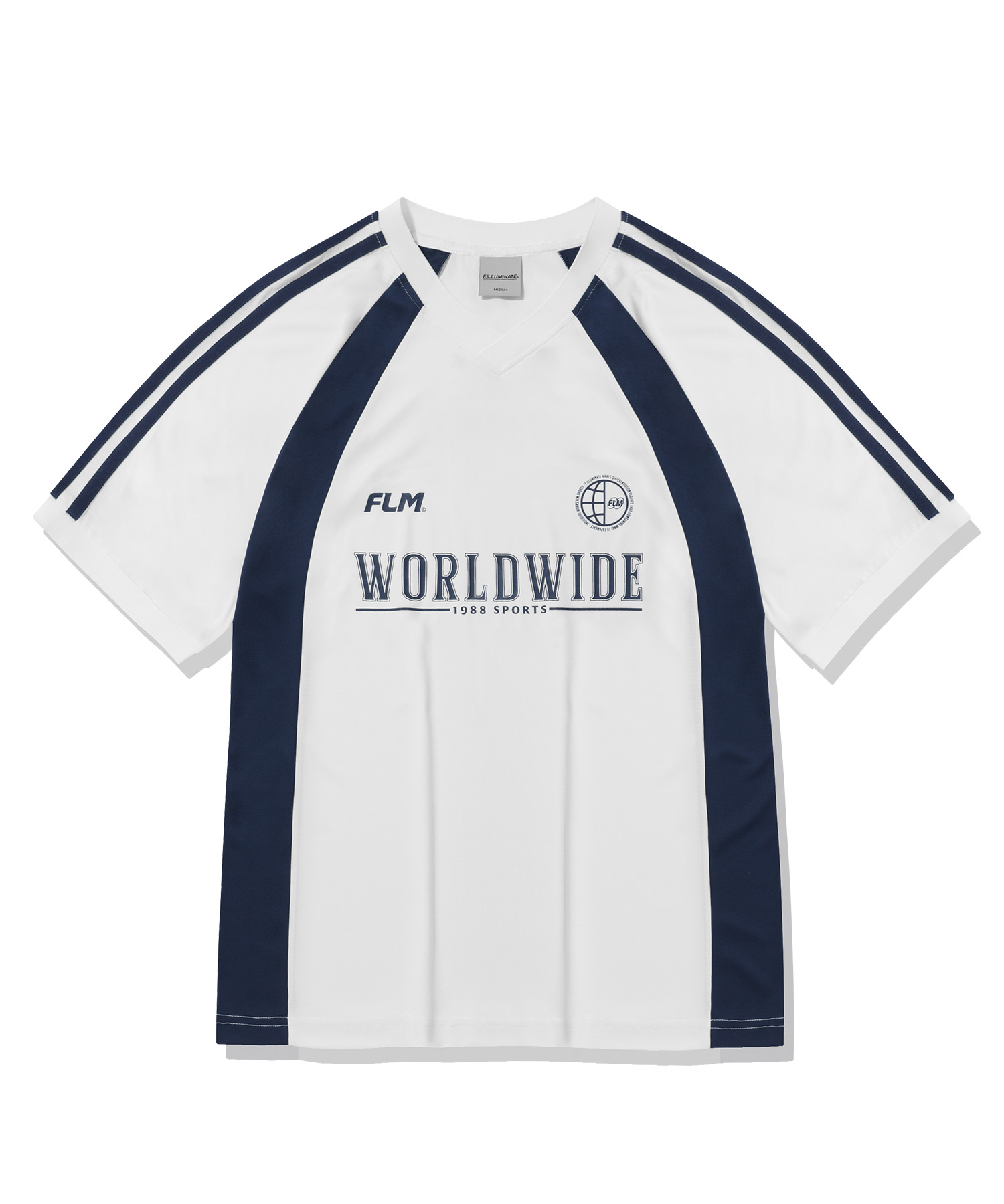 F.ILLUMINATEのFLM Big Logo Jersey T-Shirt 全2色 FLM Big Logo Jersey T-shirt-White - F.ILLUMINATE