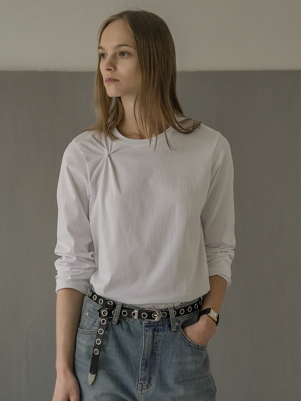 【おまとめ】シアーワッフル スキンTシャツ 9号+グレーのジャケット11号 24amscu02-1100-5.jpg