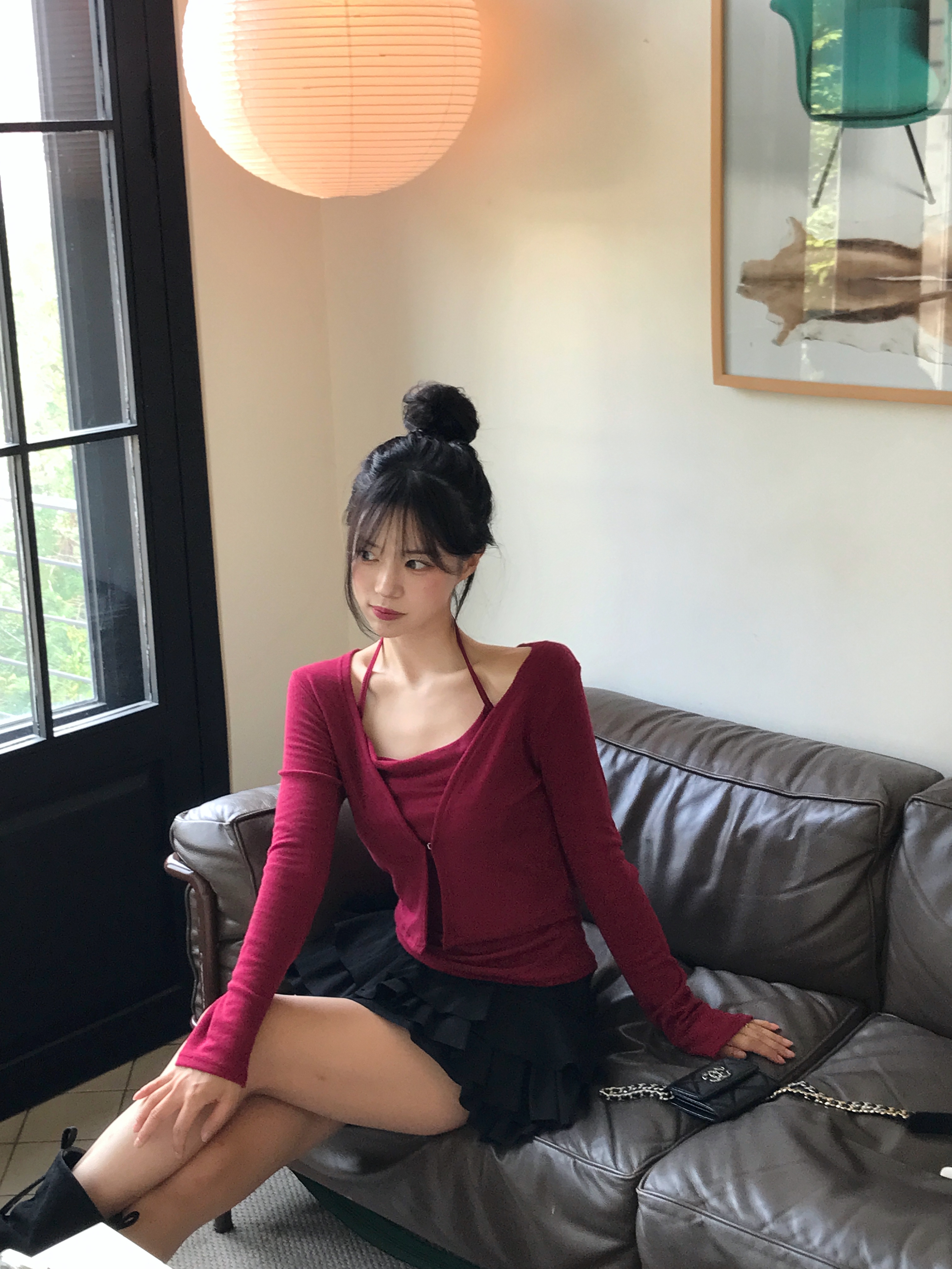 ホルターノースリーブカーディガン