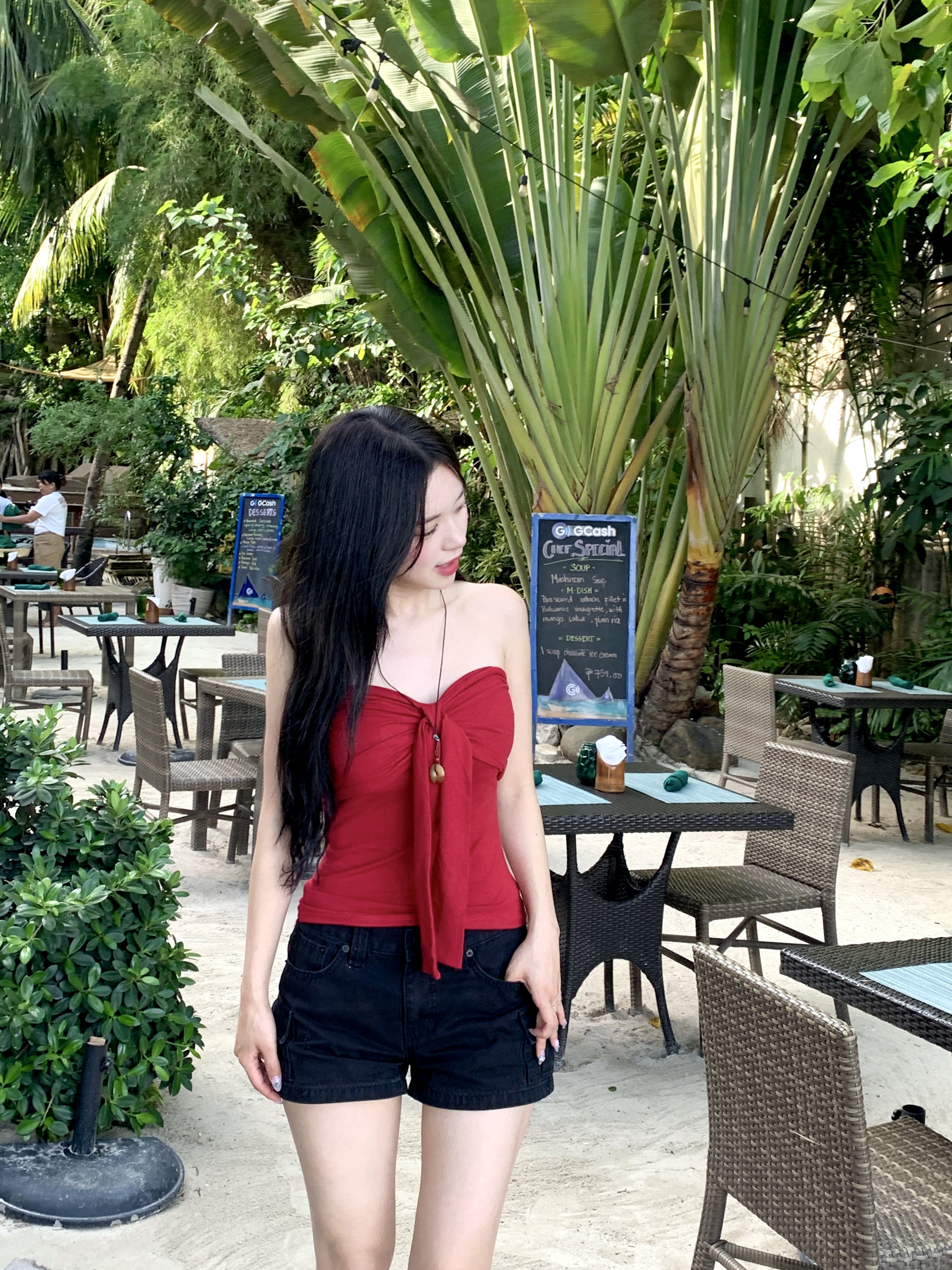 カップ付き]リボンストラップチューブトップ | ファッション通販サイト