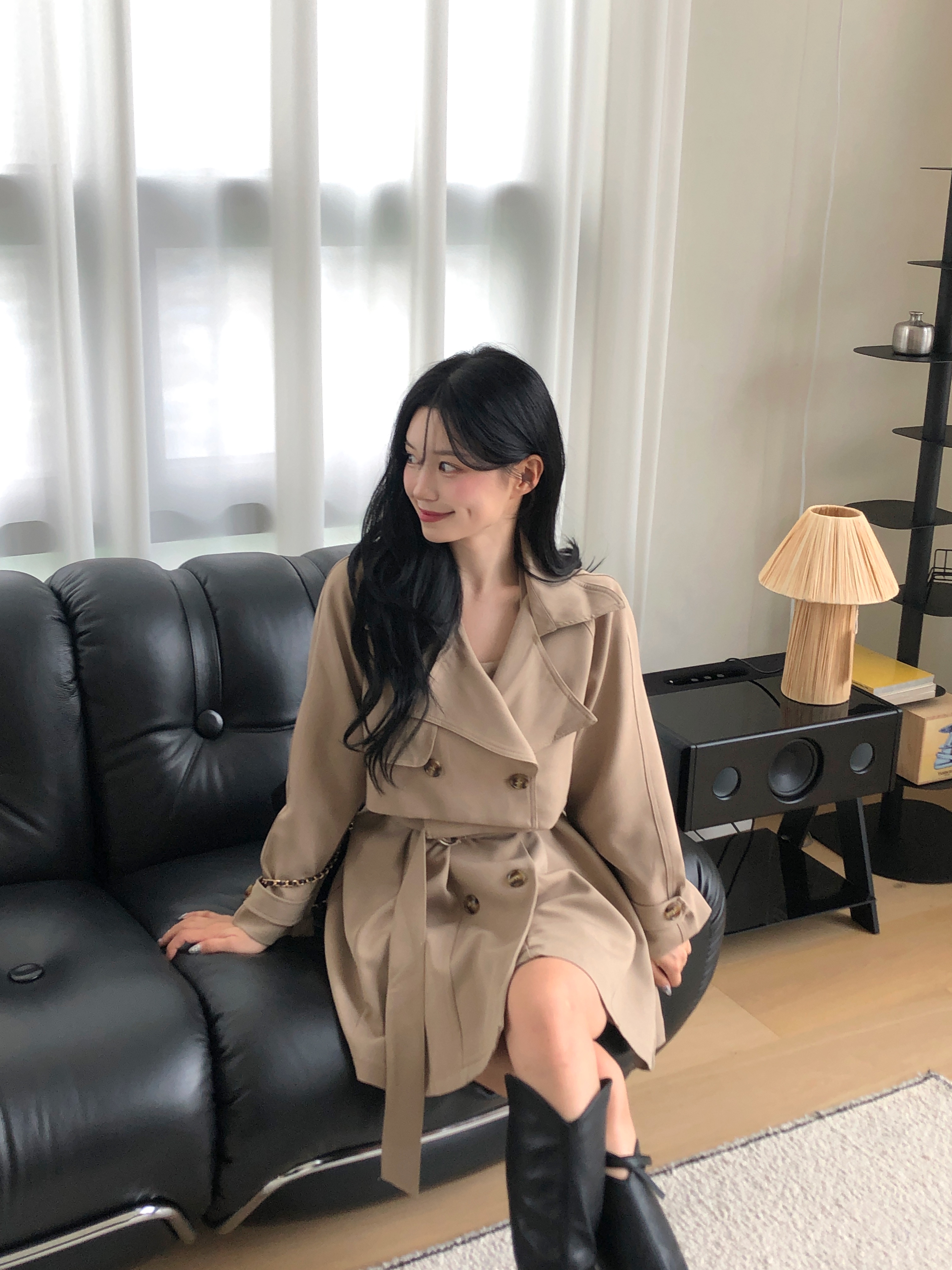 3ピース]ミニトレンチワンピース | ファッション通販サイト NUGU