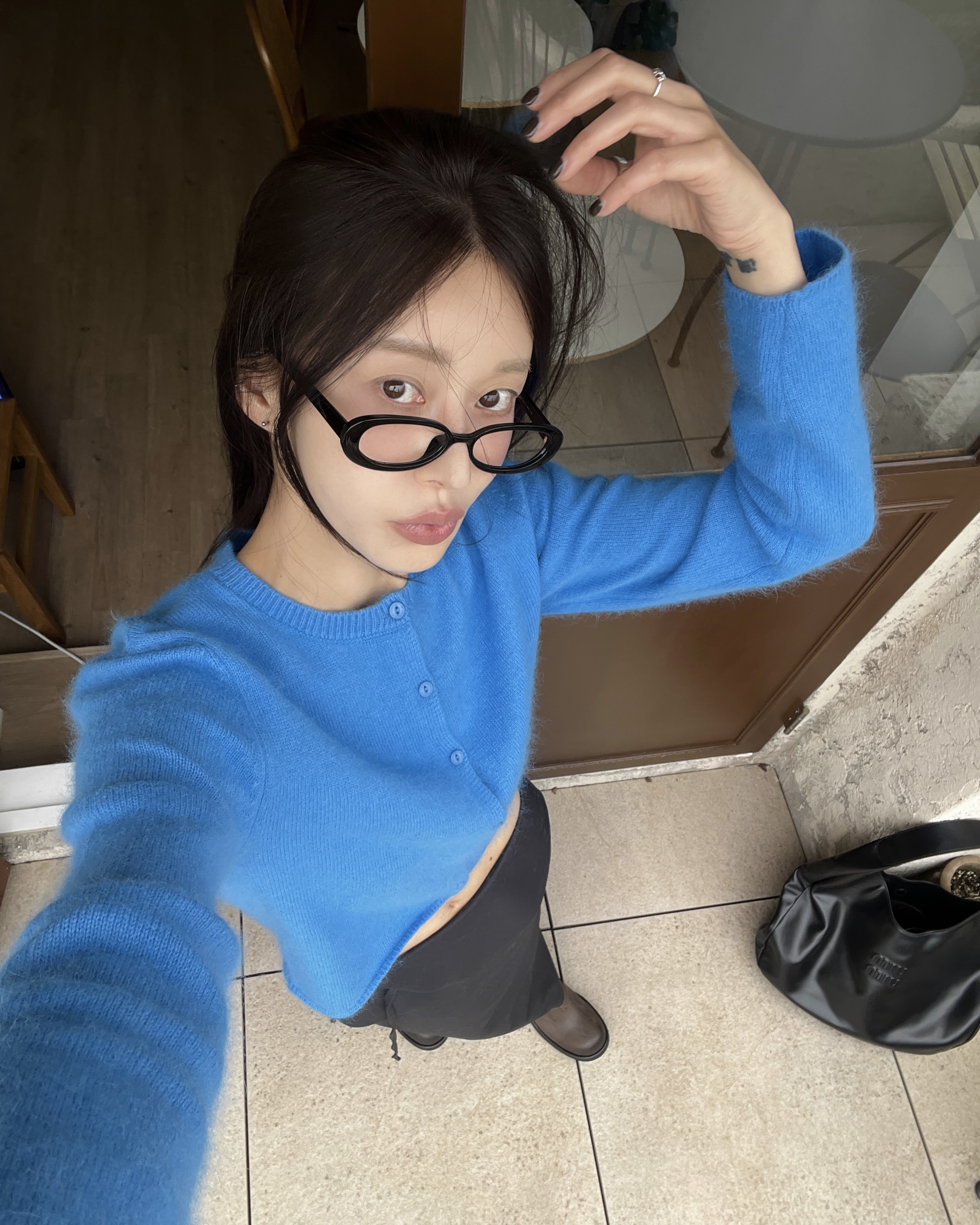 [Influencer pick] Bedith Hair Round Long-Sleeve Cardigan