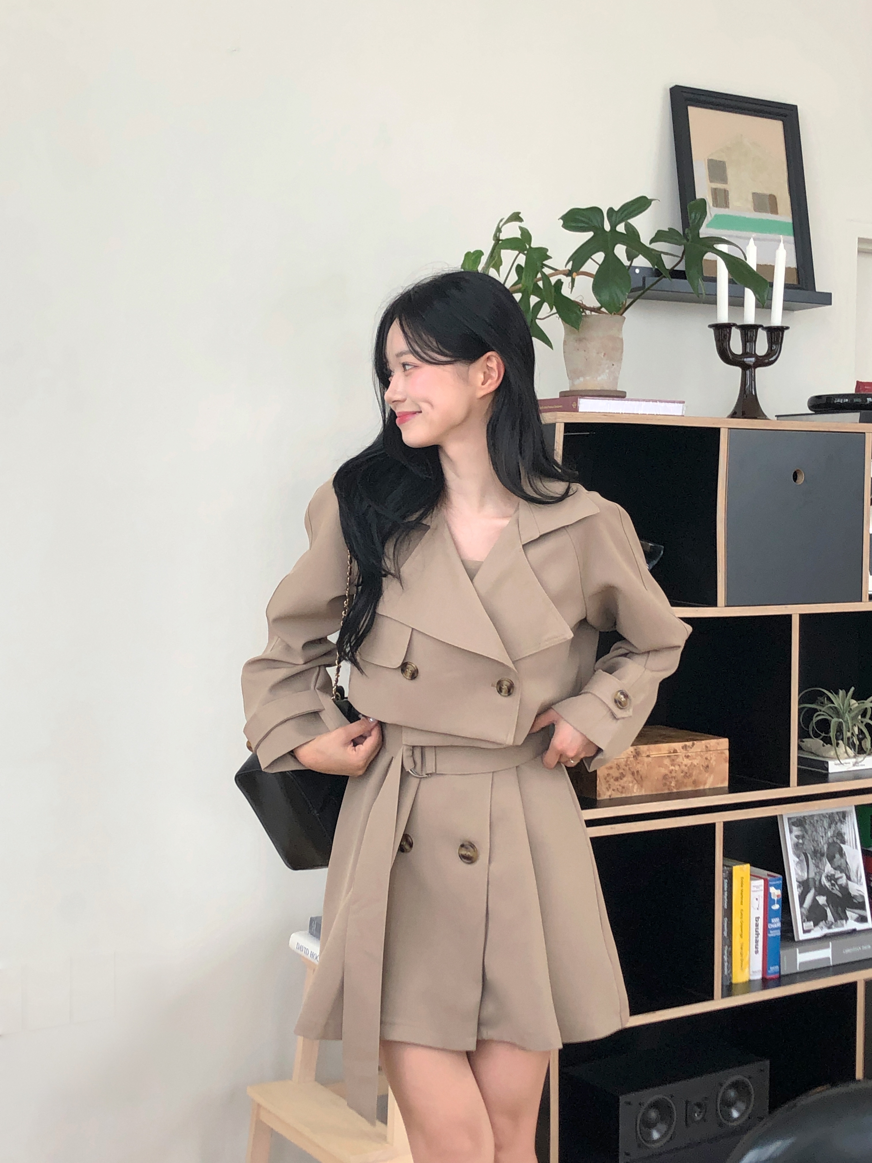 3ピース]ミニトレンチワンピース | ファッション通販サイト NUGU