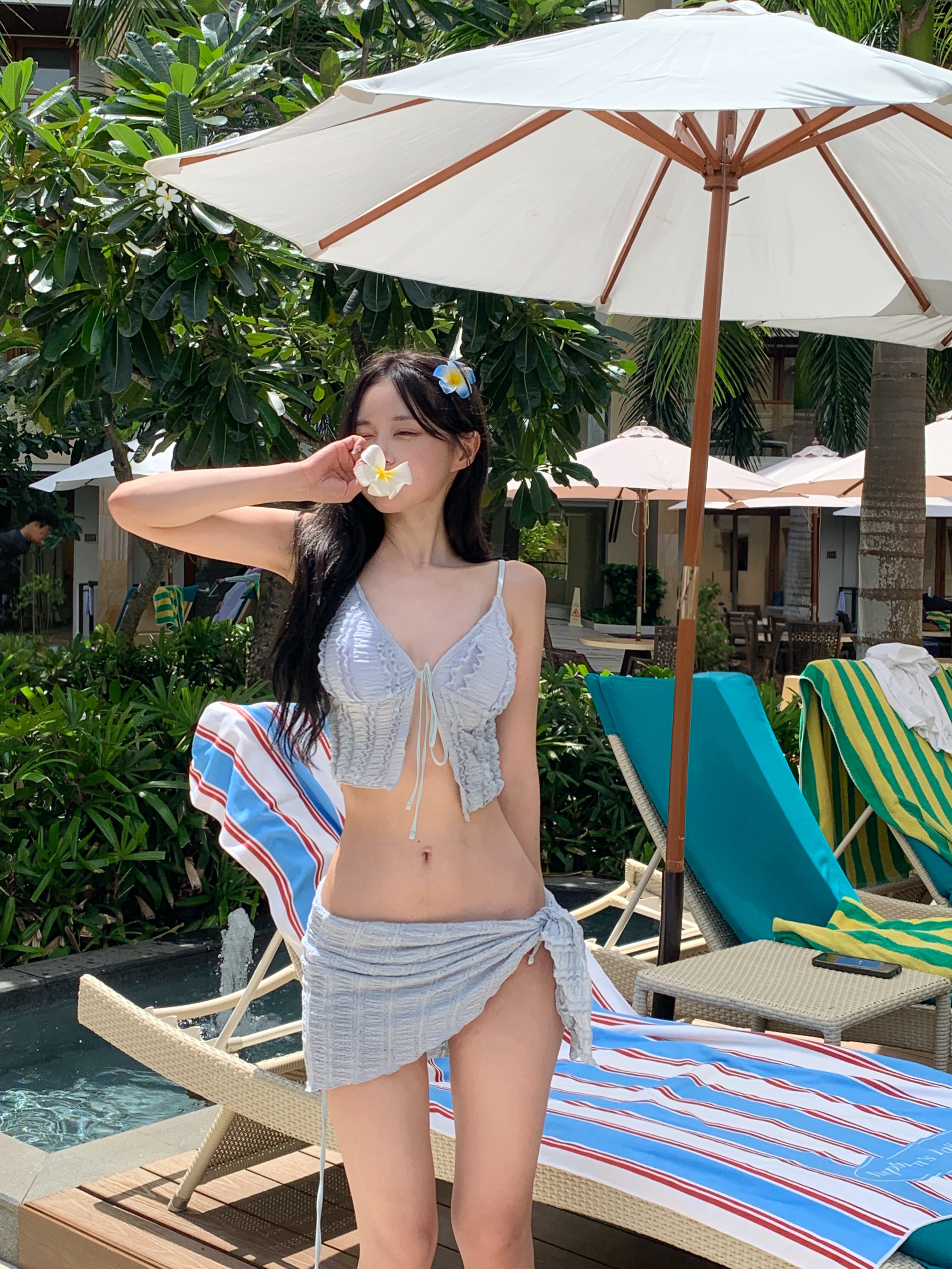 3pcs]フリルラップビキニset | ファッション通販サイト NUGU