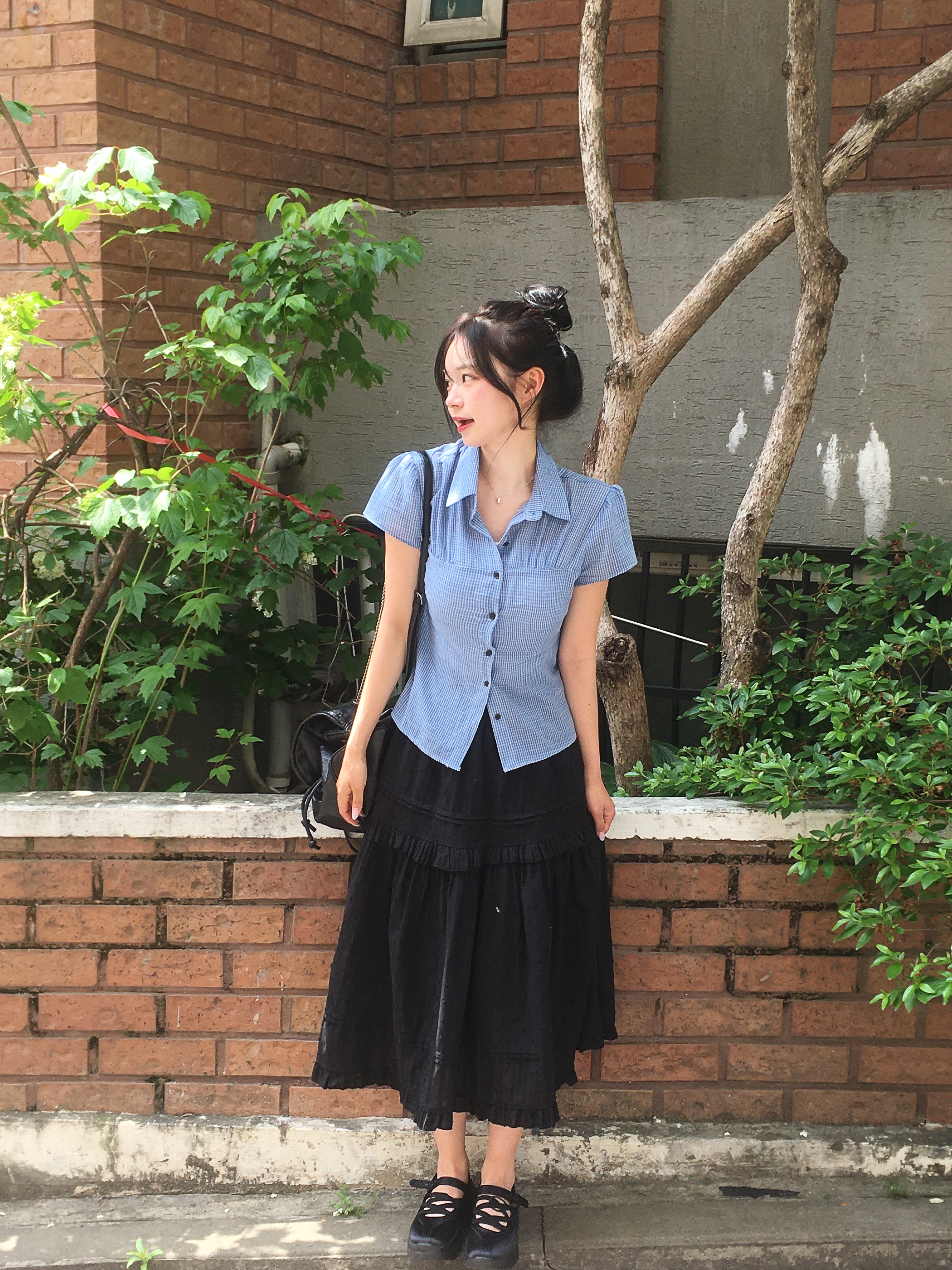 ドットフリルロングスカート | ファッション通販サイト NUGU