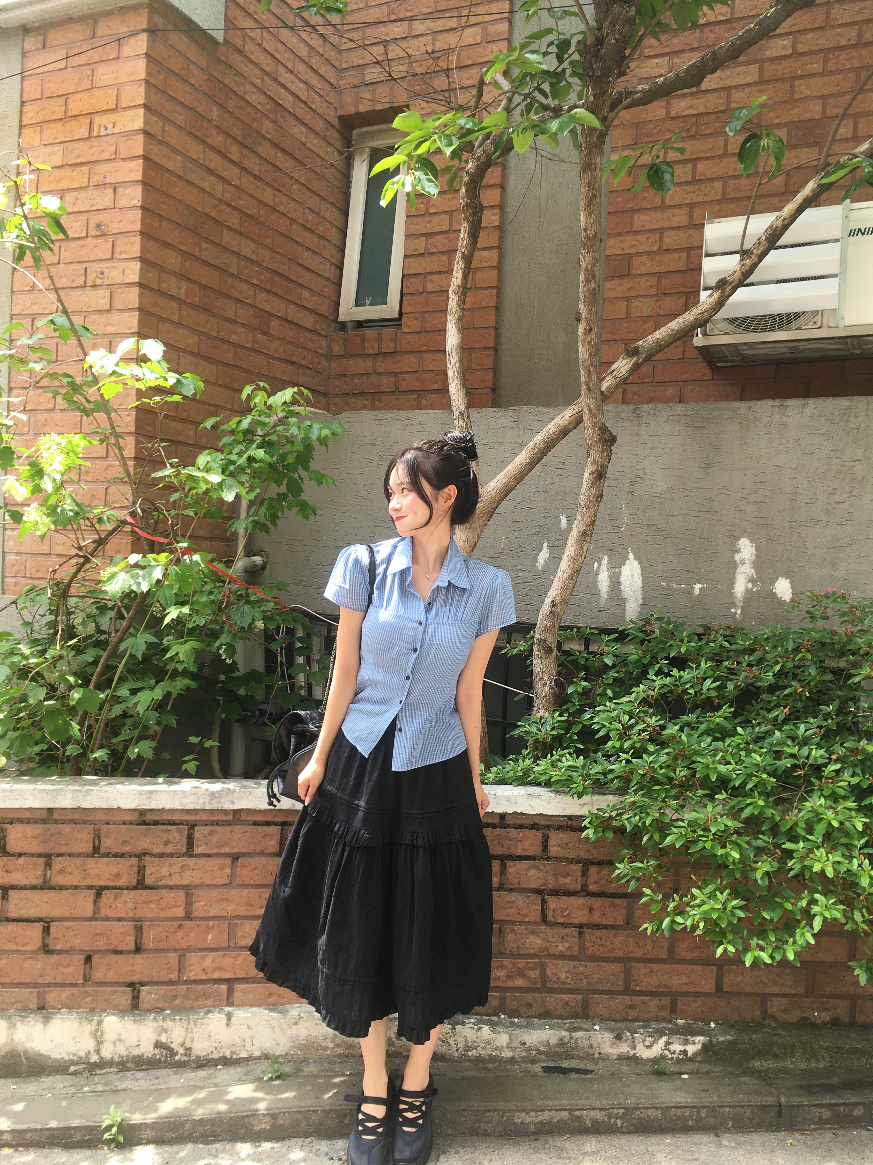 ドットフリルロングスカート | ファッション通販サイト NUGU