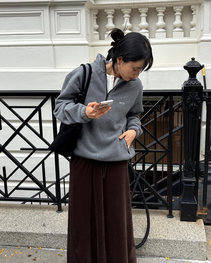 [7th] Fleece Half Zip Up_2 Colors