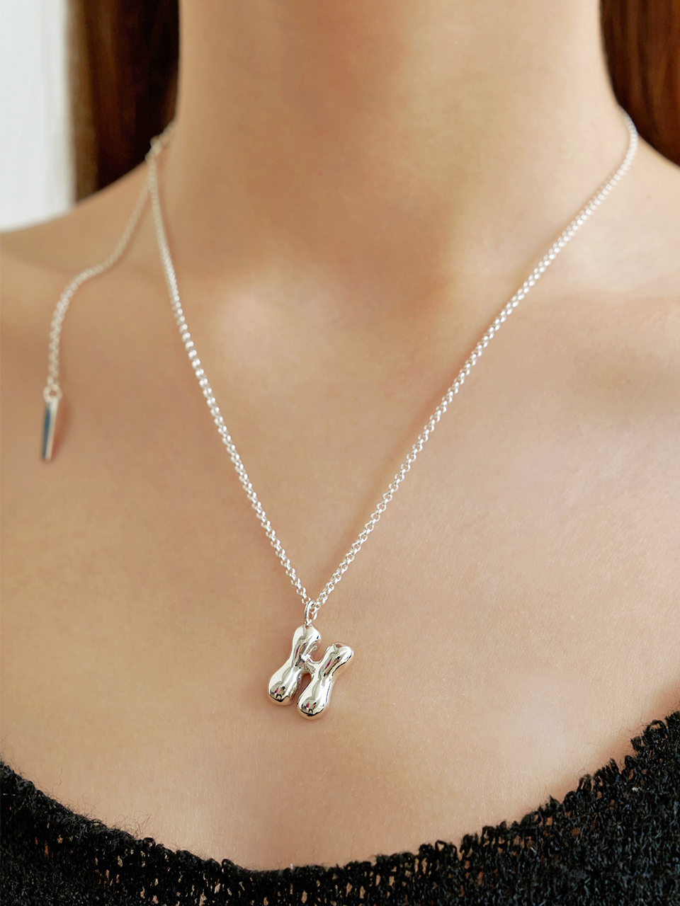 leeENoir■Flow Initial Necklace (classic chain) ネックレス Flow Initial Necklace (classic chain) | ファッション通販