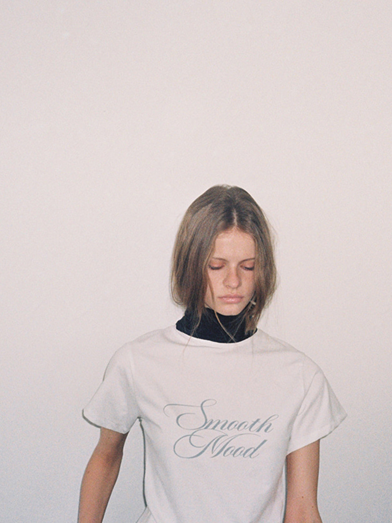 Flow Script Logo Tee Ivory