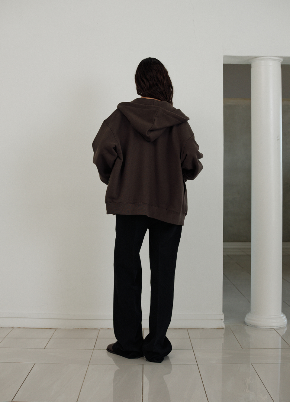 user_f7f2fa19ページ Forde Sweat Zip-Up Hoodie Jacket_Charcoal | ファッション通販