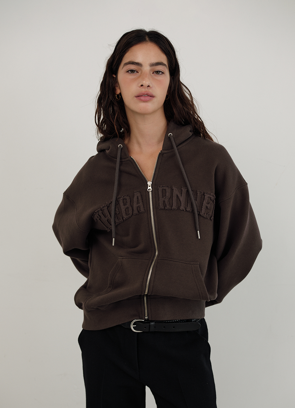 user_f7f2fa19ページ Forde Sweat Zip-Up Hoodie Jacket_Charcoal | ファッション通販