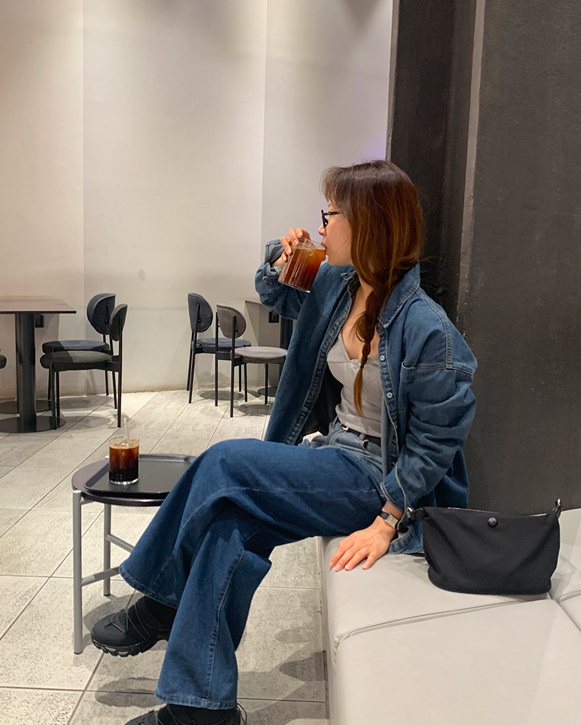 nugu Celume ハートスタッドルーズフィットデニム nugu Celume ハートスタッドルーズフィットデニム nugu Celume