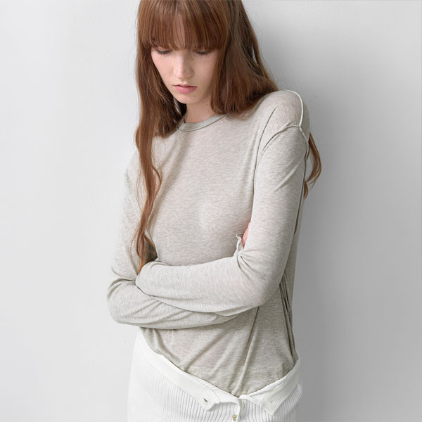 (T-7170)AN INTERLOCK LONG SLEEVE TEE