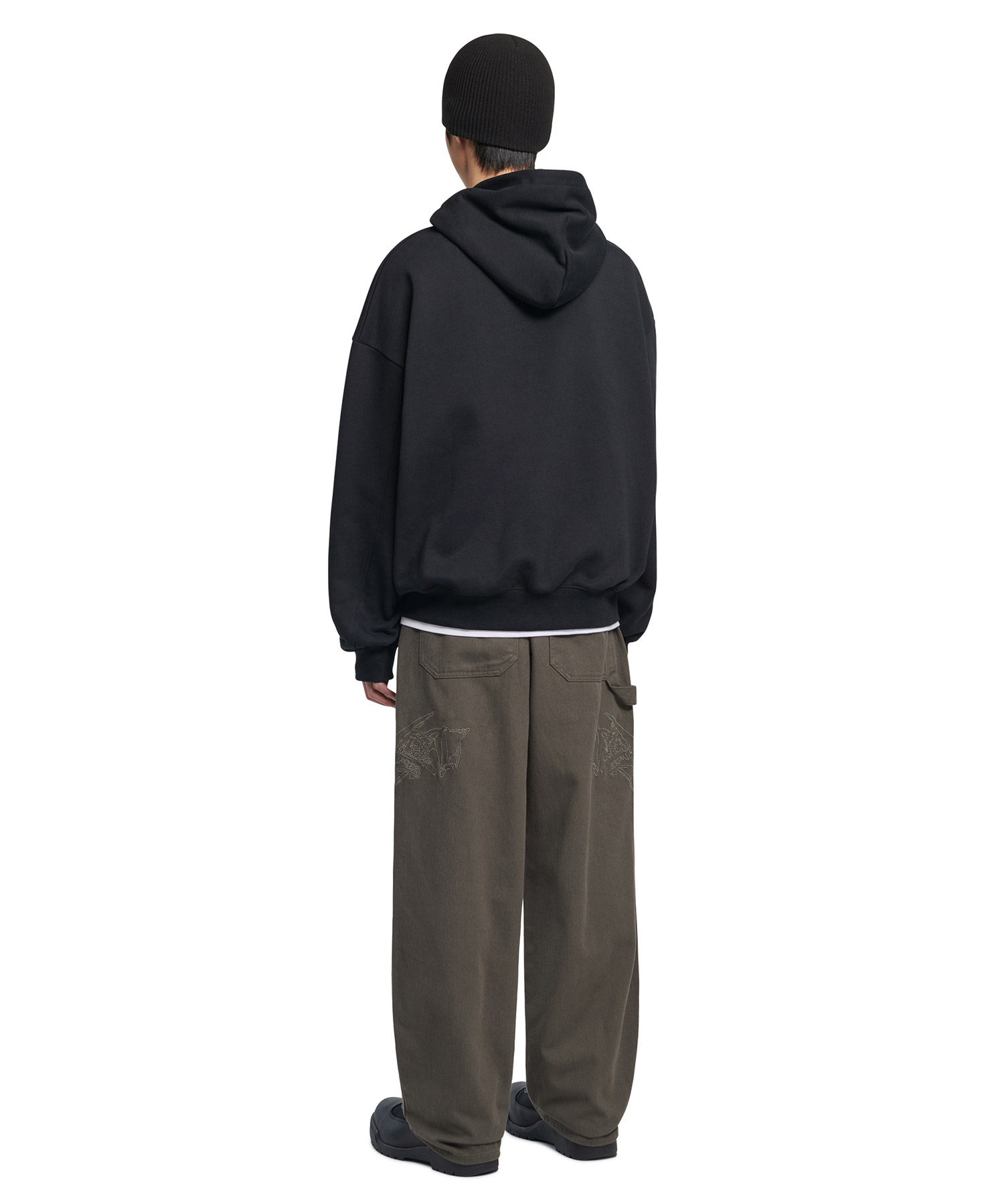 G.A HOODED ZIP-UP - BLACK | ファッション通販サイト NUGU