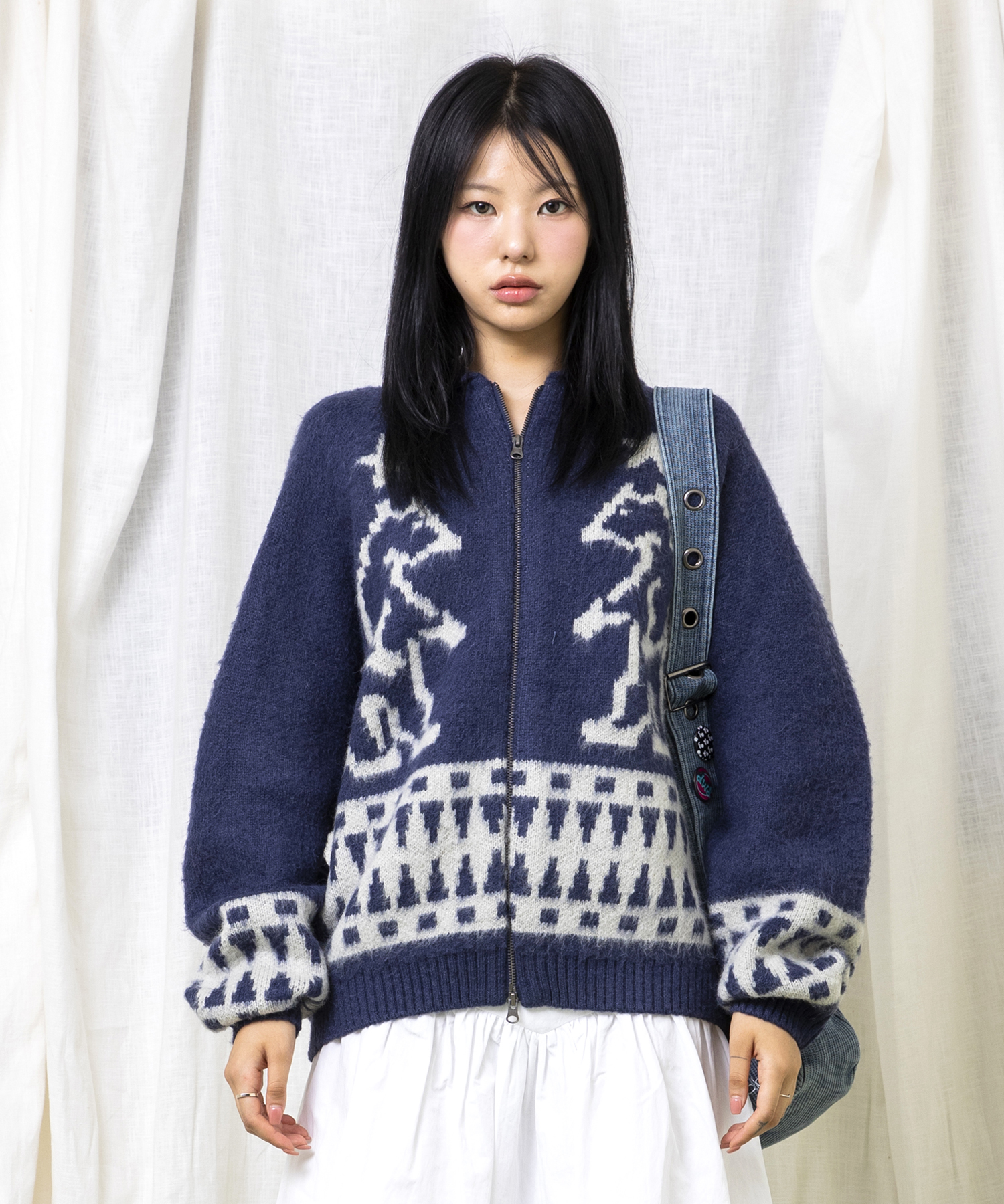 XTK173 Lesta Track Knit Zip-Up (IVORY) | ファッション通販サイト NUGU