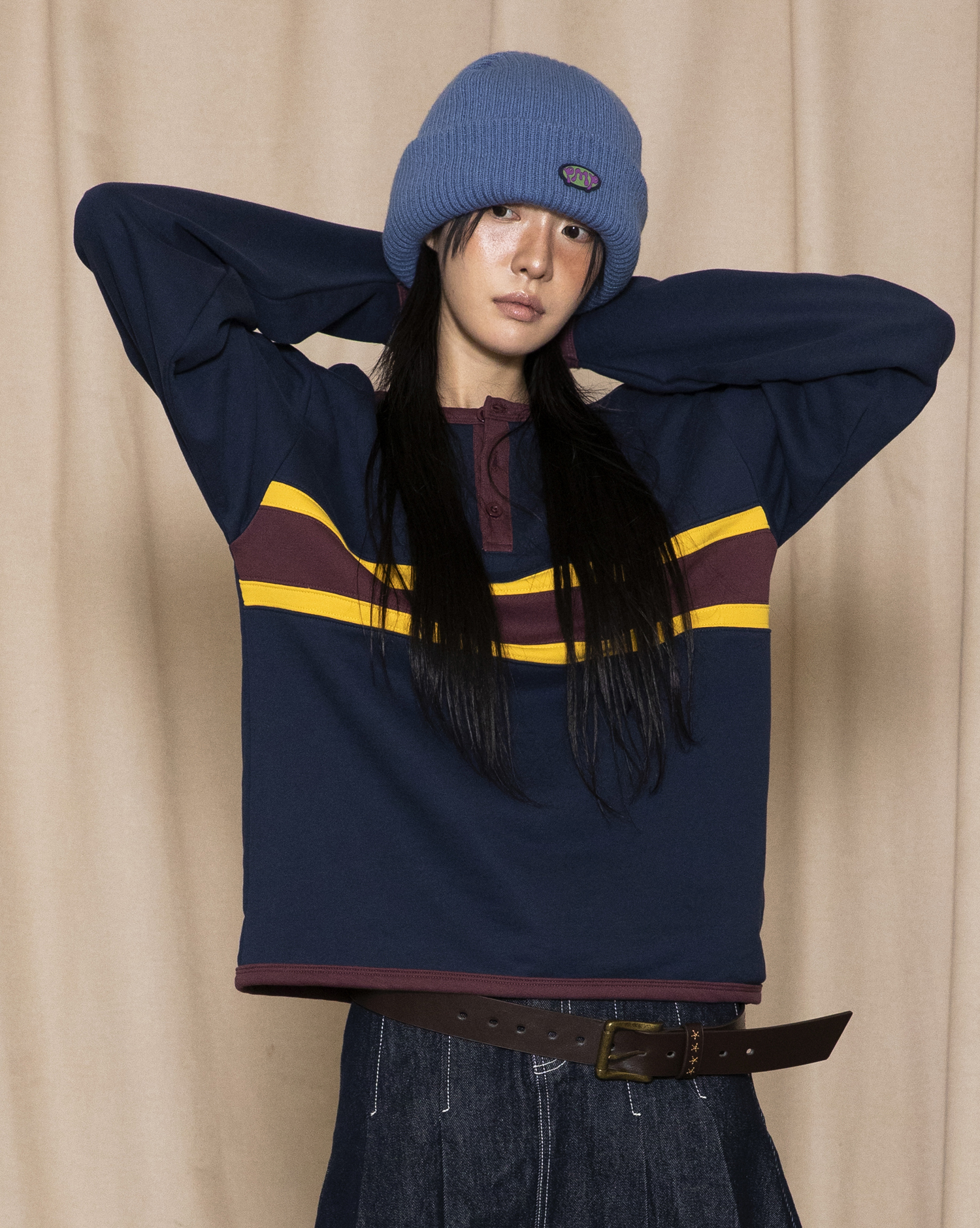 GT162 Rugby Henley Long Sleeve (NAVY) | ファッション通販サイト NUGU
