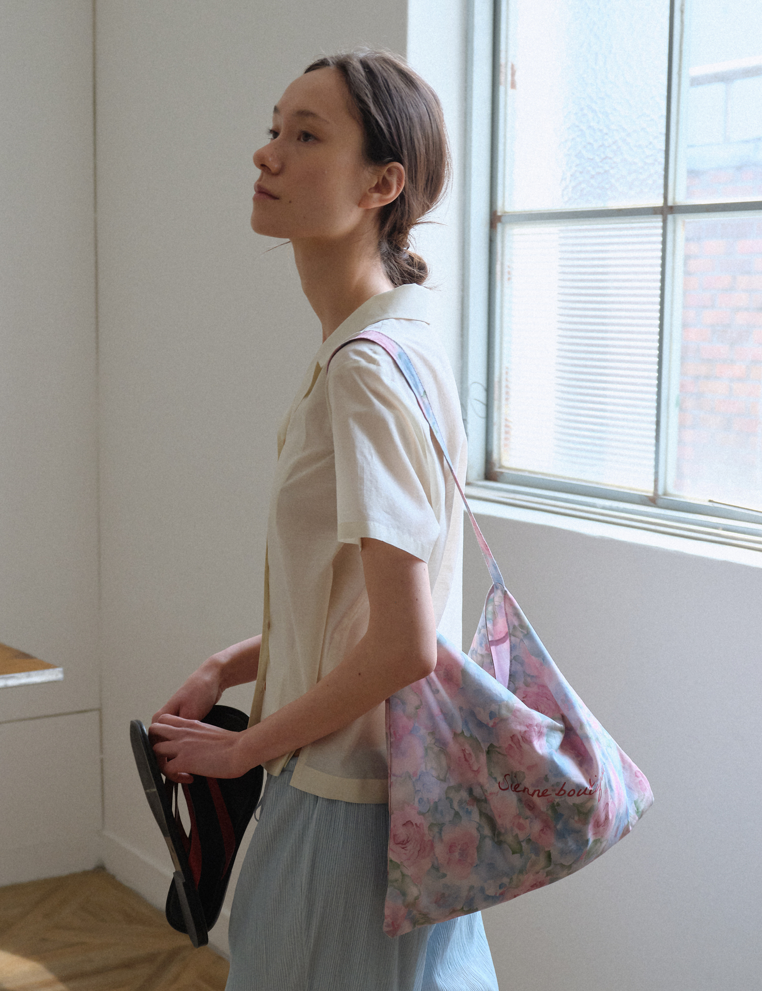 Garden Book Bag (Rose Pink)