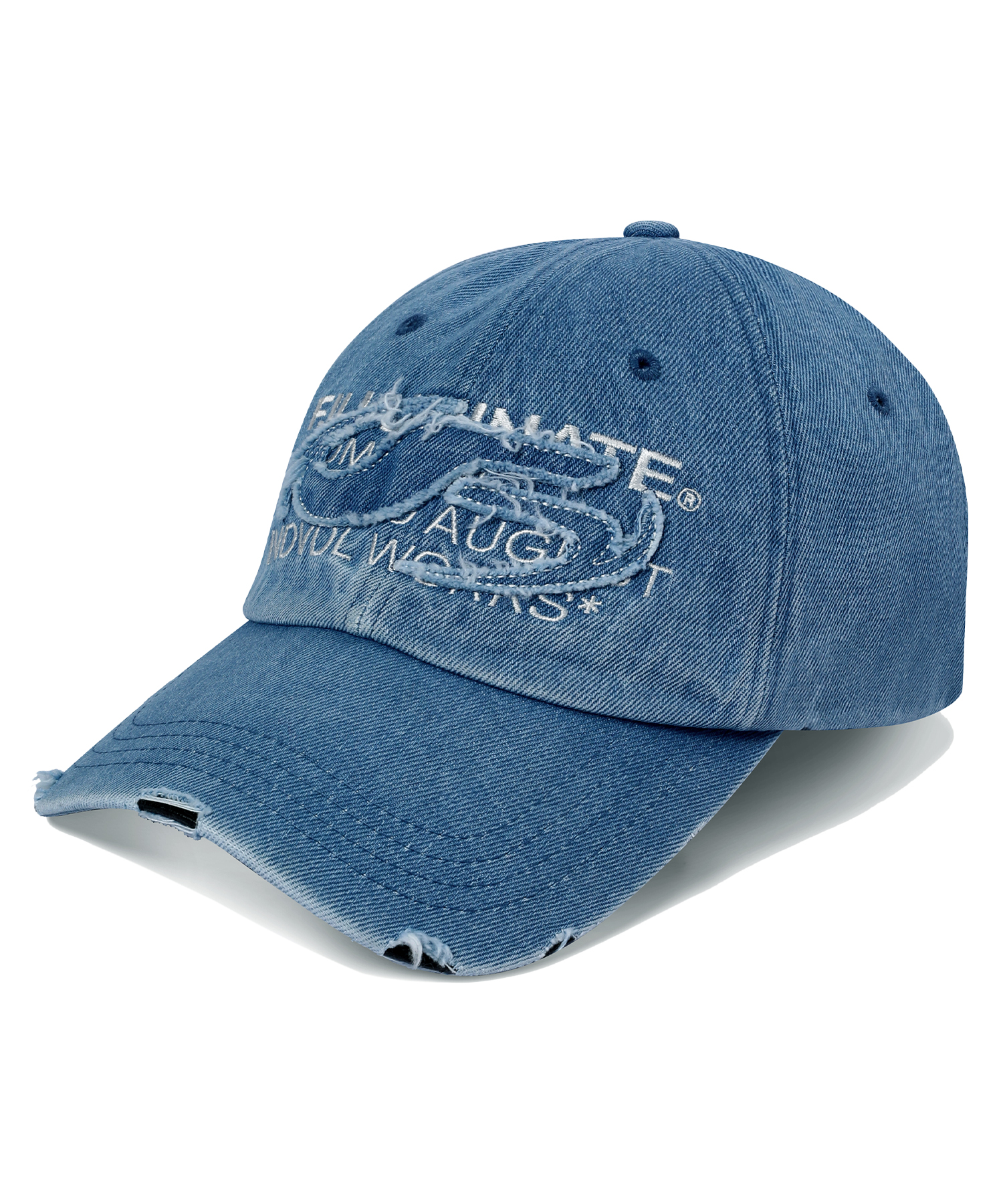 Vintage Washed Denim Ball Cap-Indigo | ファッション通販