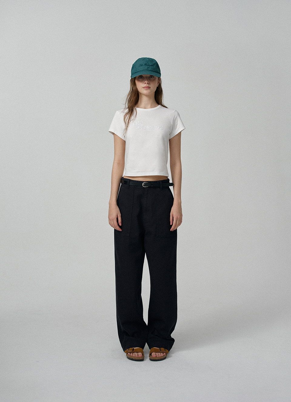 Herringbone Fatigue Pants_Navy