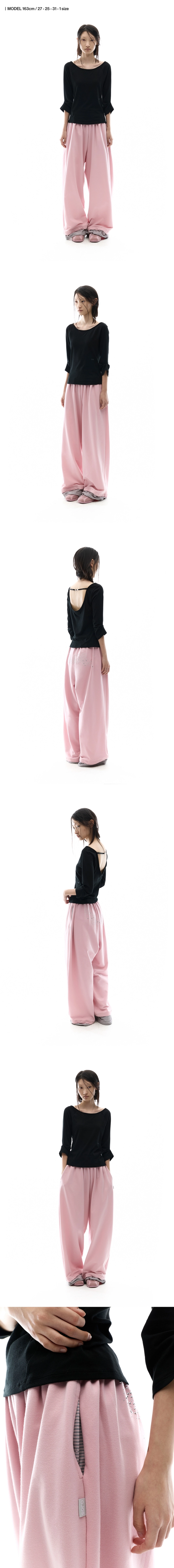 Hotfix Logo Wide Sweatpants - Pink_1.jpg