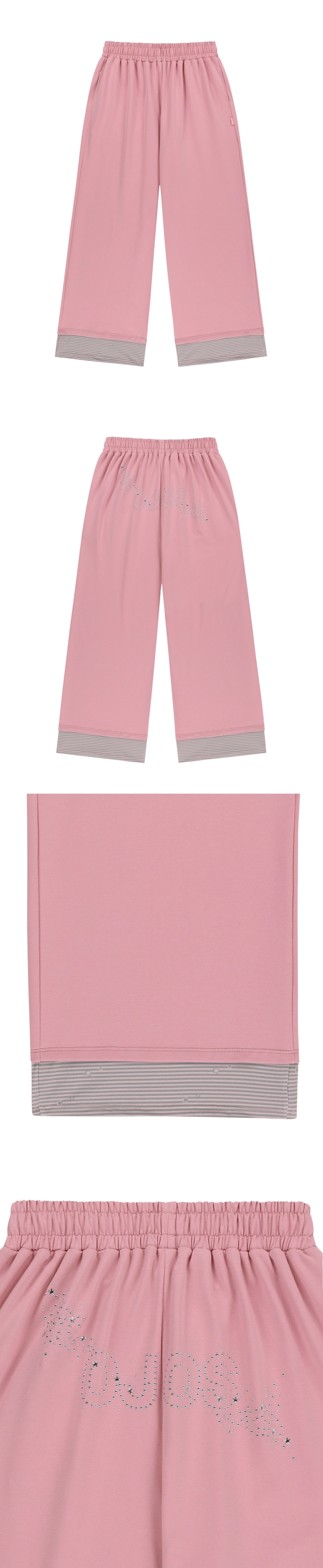 Hotfix Logo Wide Sweatpants - Pink_2.jpg