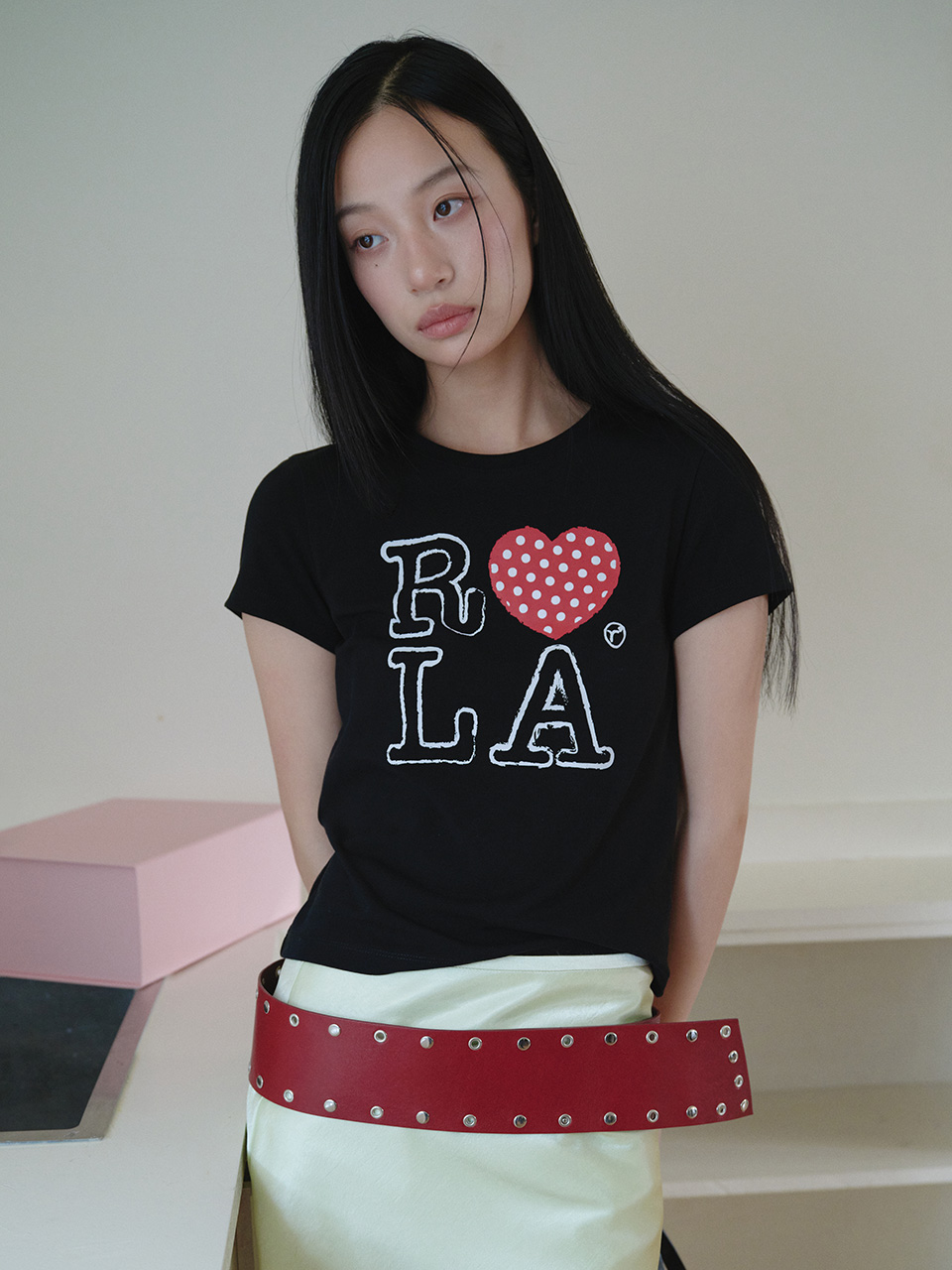 I LOVE ROLA T-SHIRT BLACK