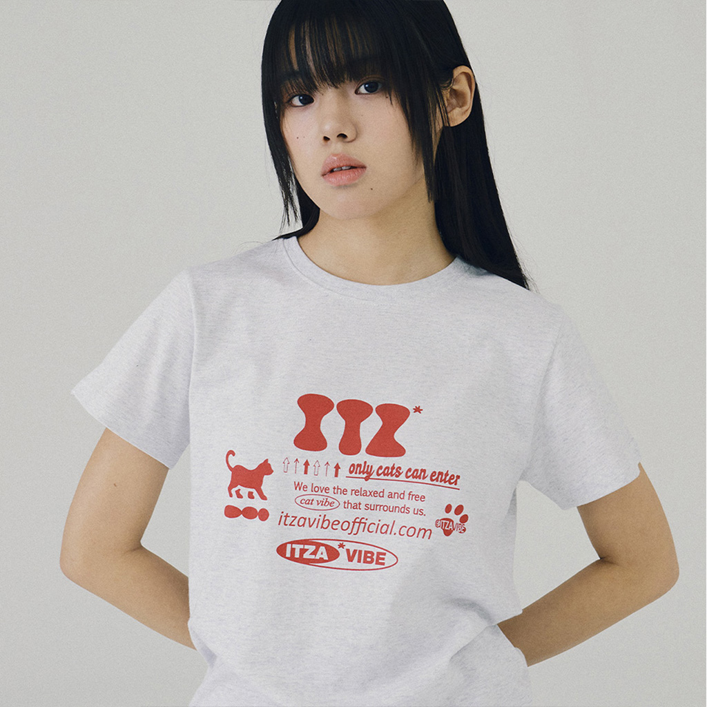 ITZ OFFICIAL LOGO T SHIRT - LIGHT GRAY | ファッション通販