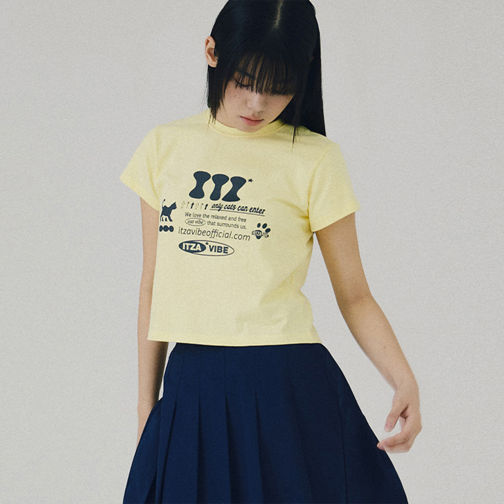 ◆24SS ITZAVIBE ITZ MINI LOGO T SHIRT/2色◆ ITZ MINI LOGO T SHIRT - WHITE | ファッション通販サイト NUGU
