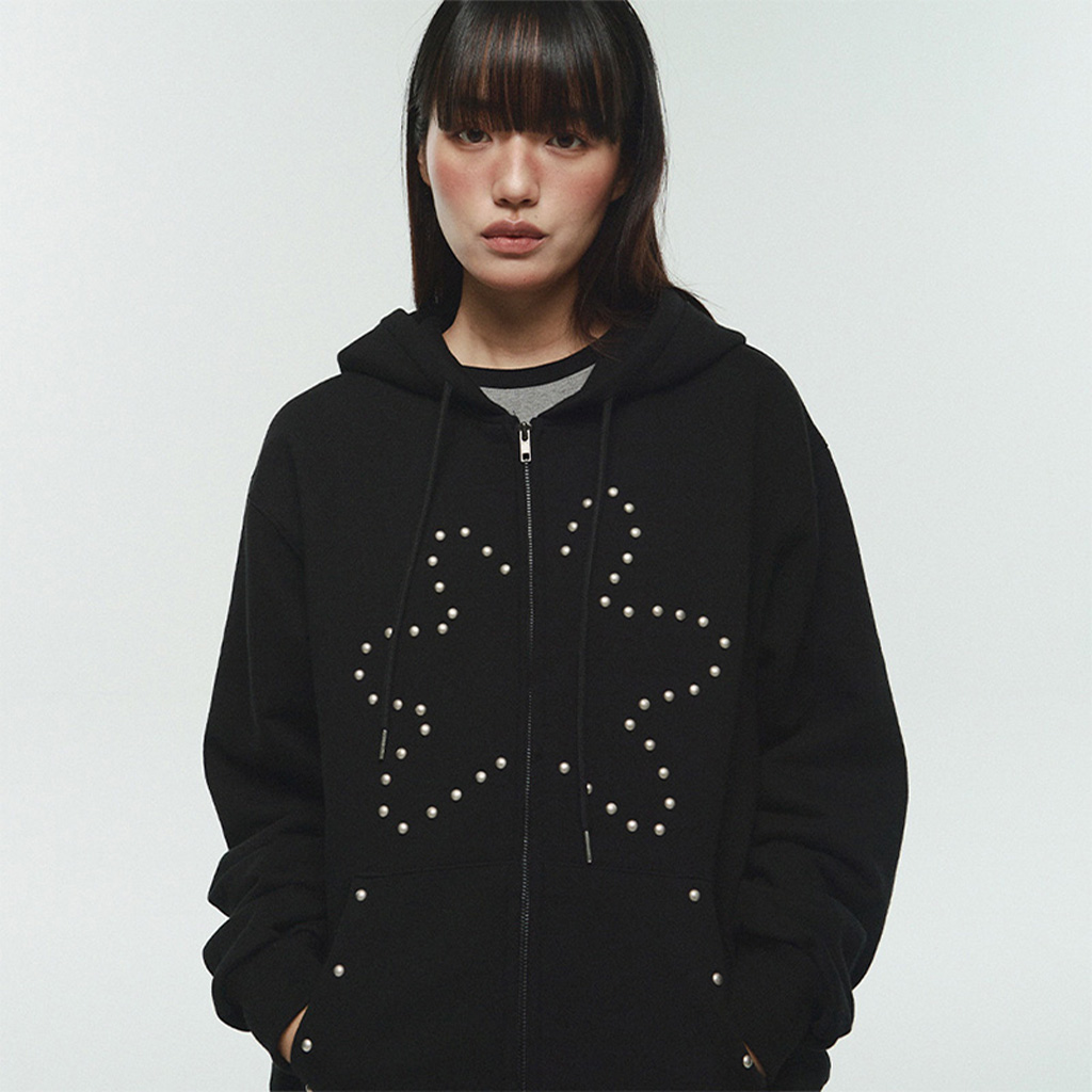 [K-POPアイドル着用] ITZ STAR STUD HOODIE ZIP-UP