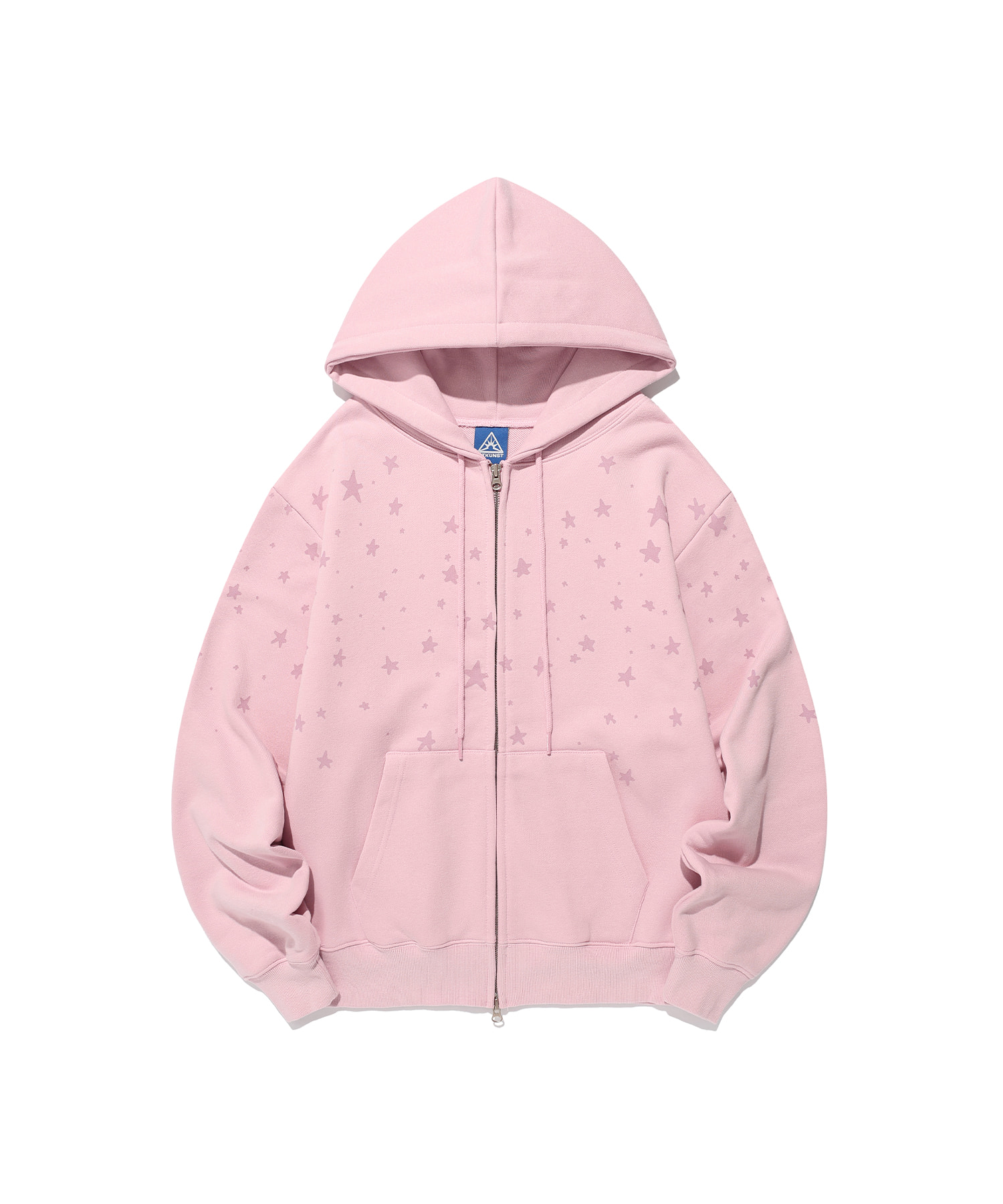 star scatter hood zip up_pink