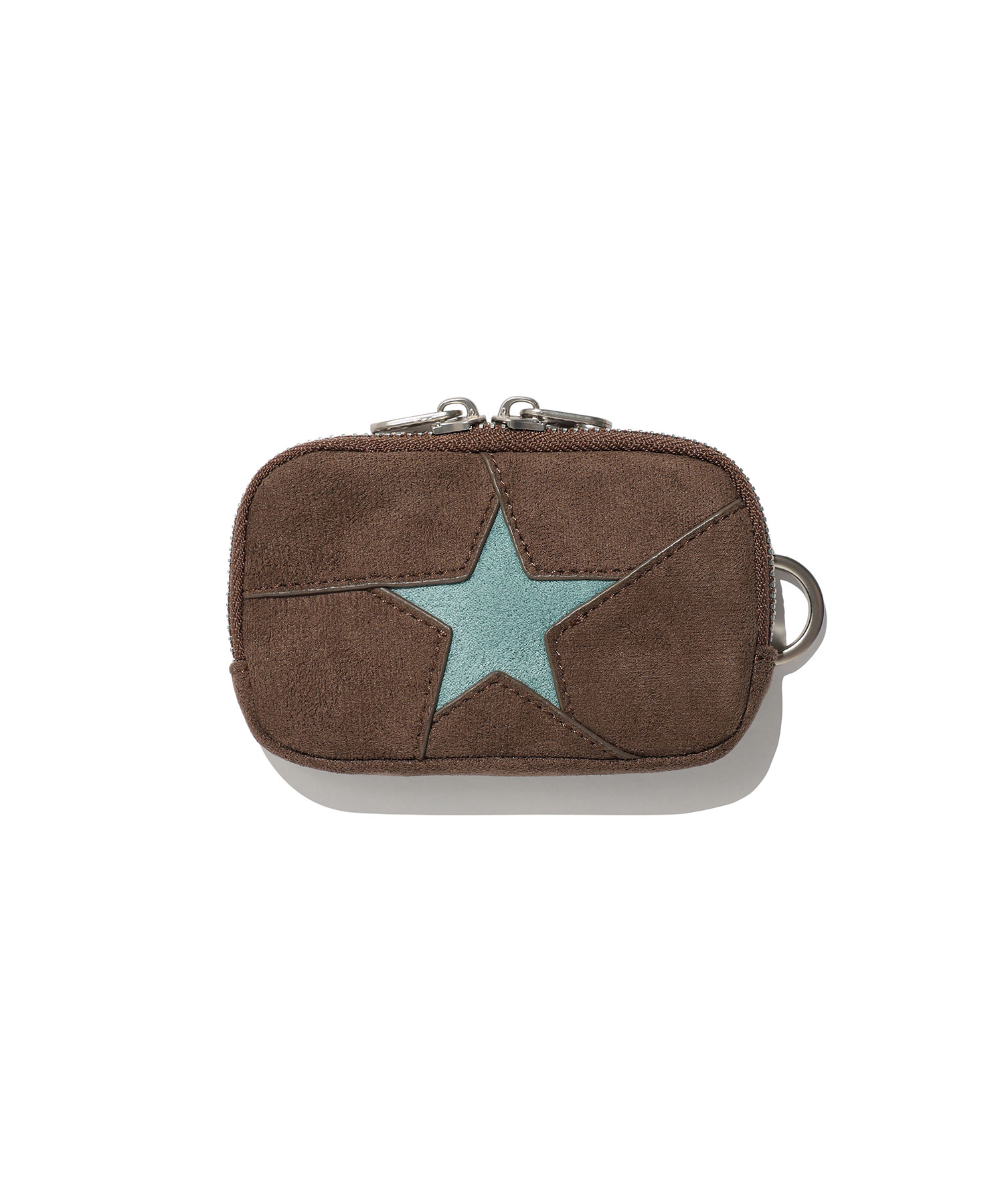 suede one star wallet_brown