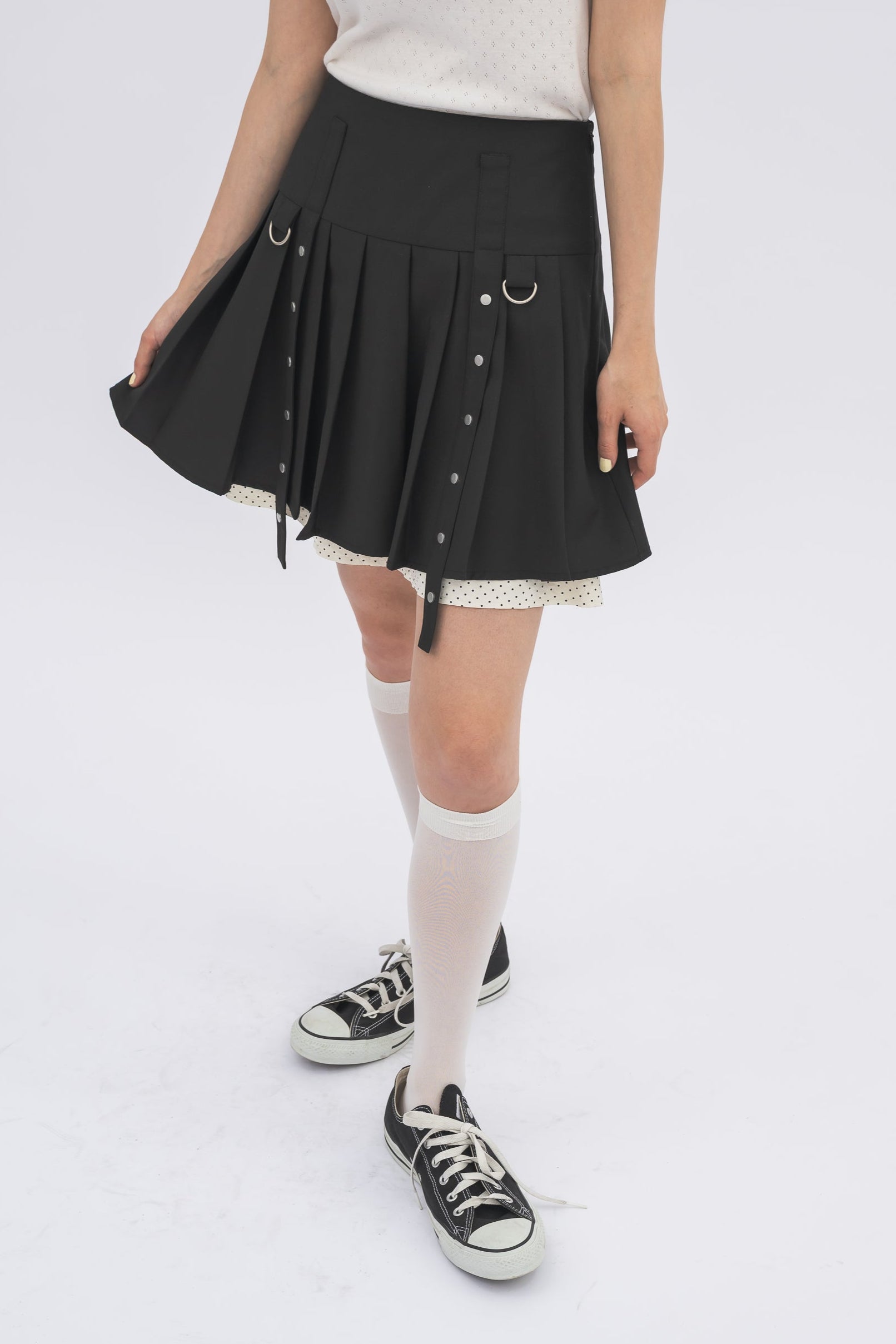 NACHE★韓国★人気★FOLD LAYERED SKIRT 3色 NACHE☆韓国☆人気☆FOLD LAYERED SKIRT 3色